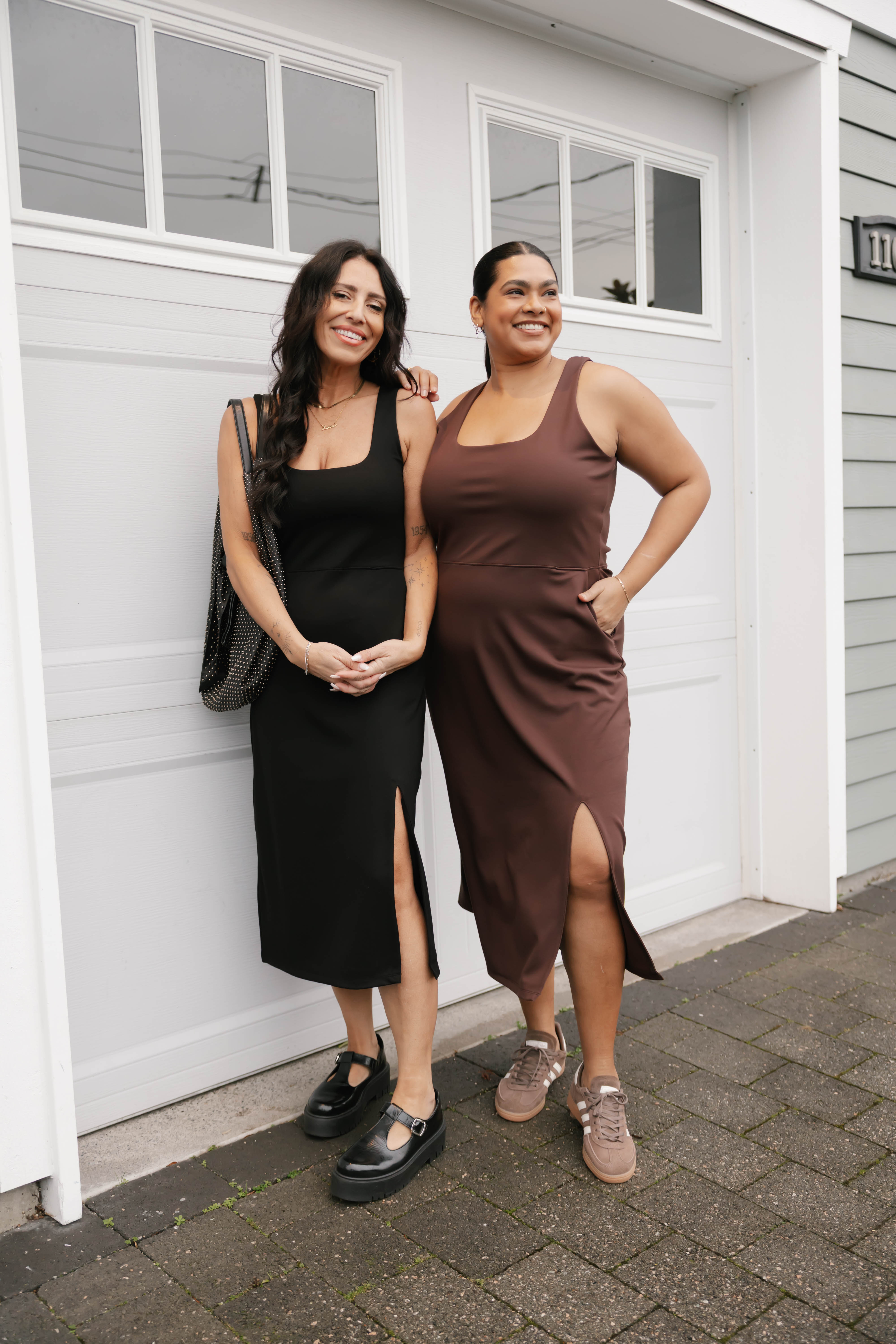 Microscuba Dress in Espresso