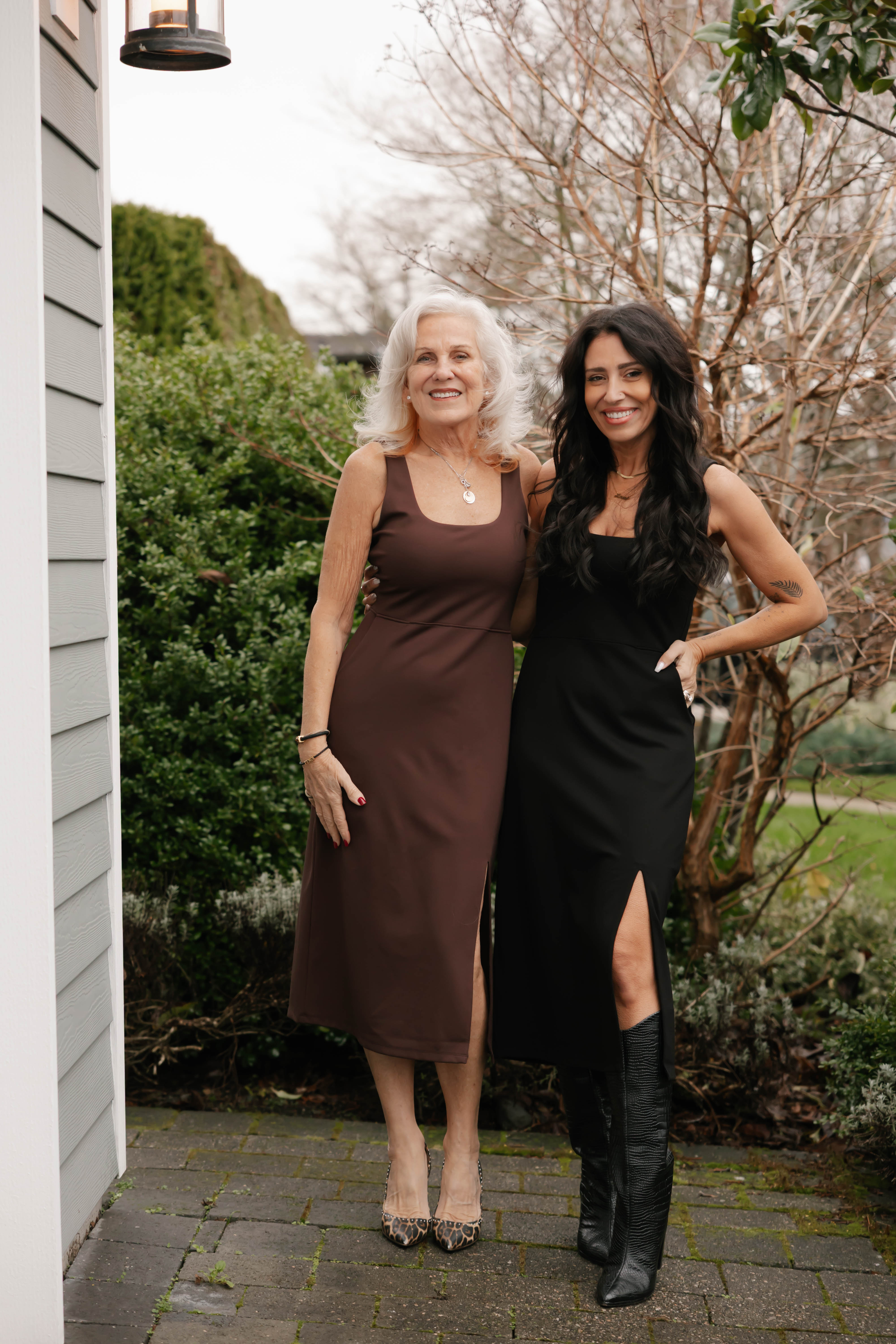 Microscuba Dress in Espresso