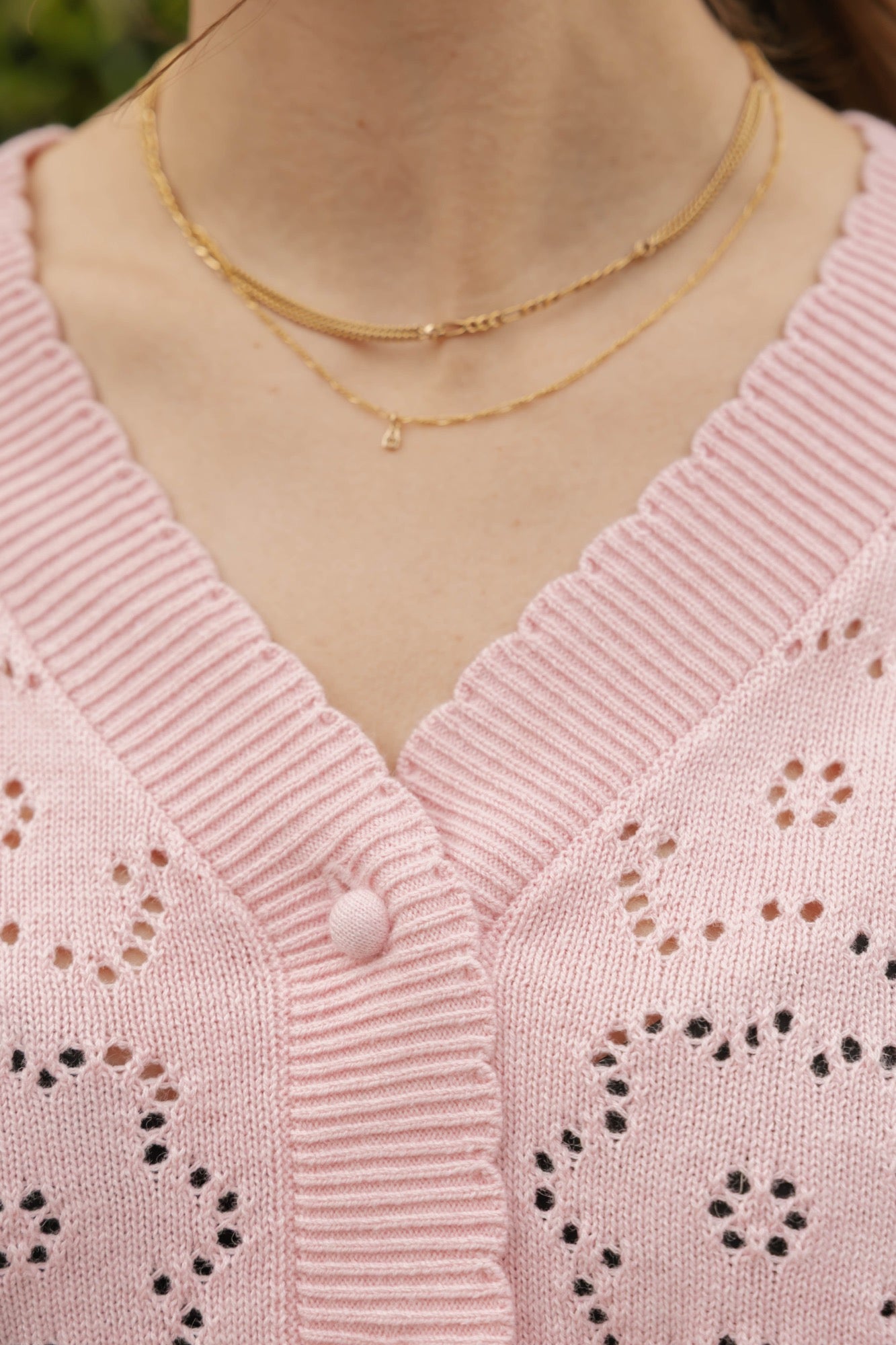 Mila Floral Cardigan in Soft Pink