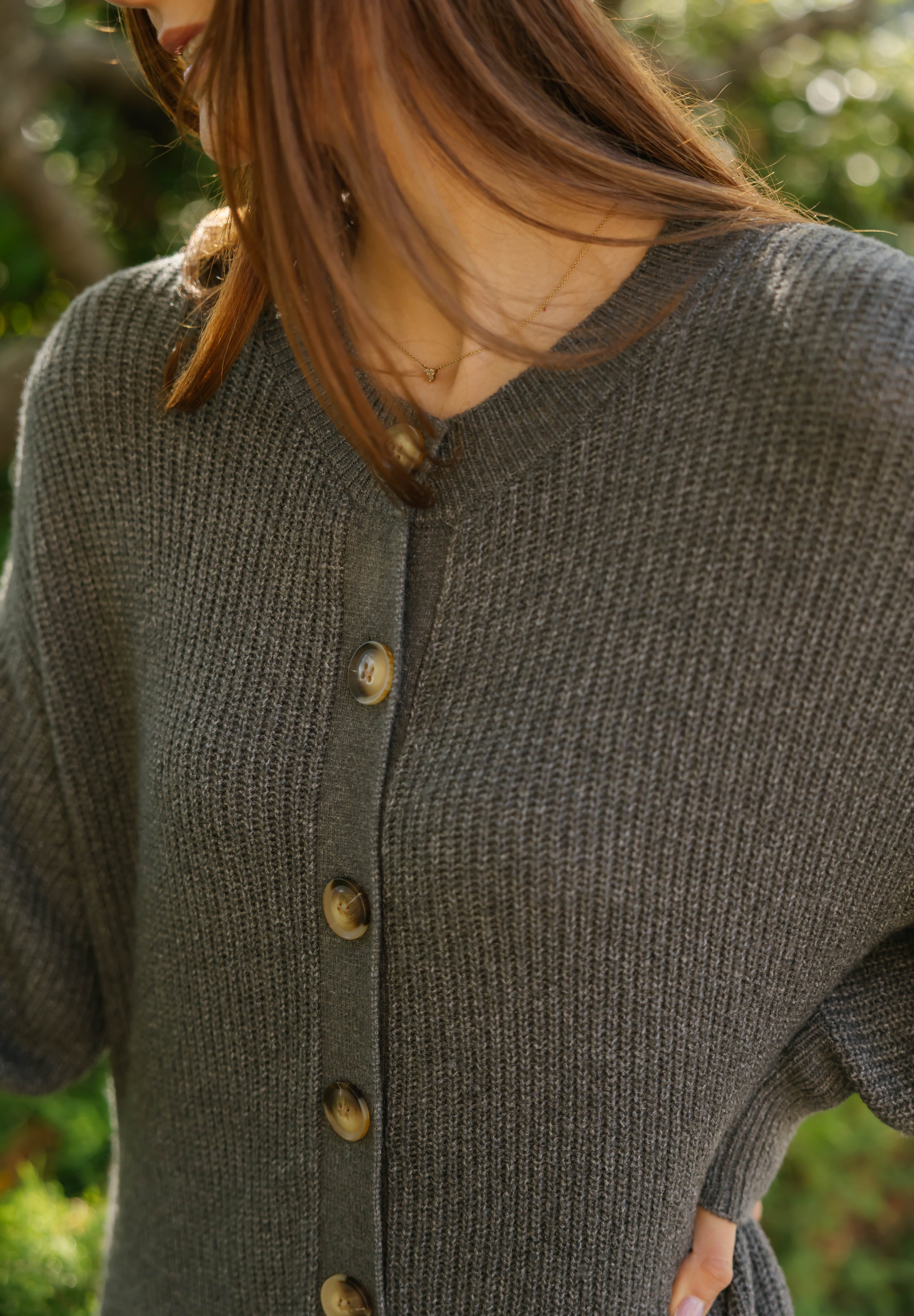 Millie Ribbed Wide Leg Romper in Heather Charcoal