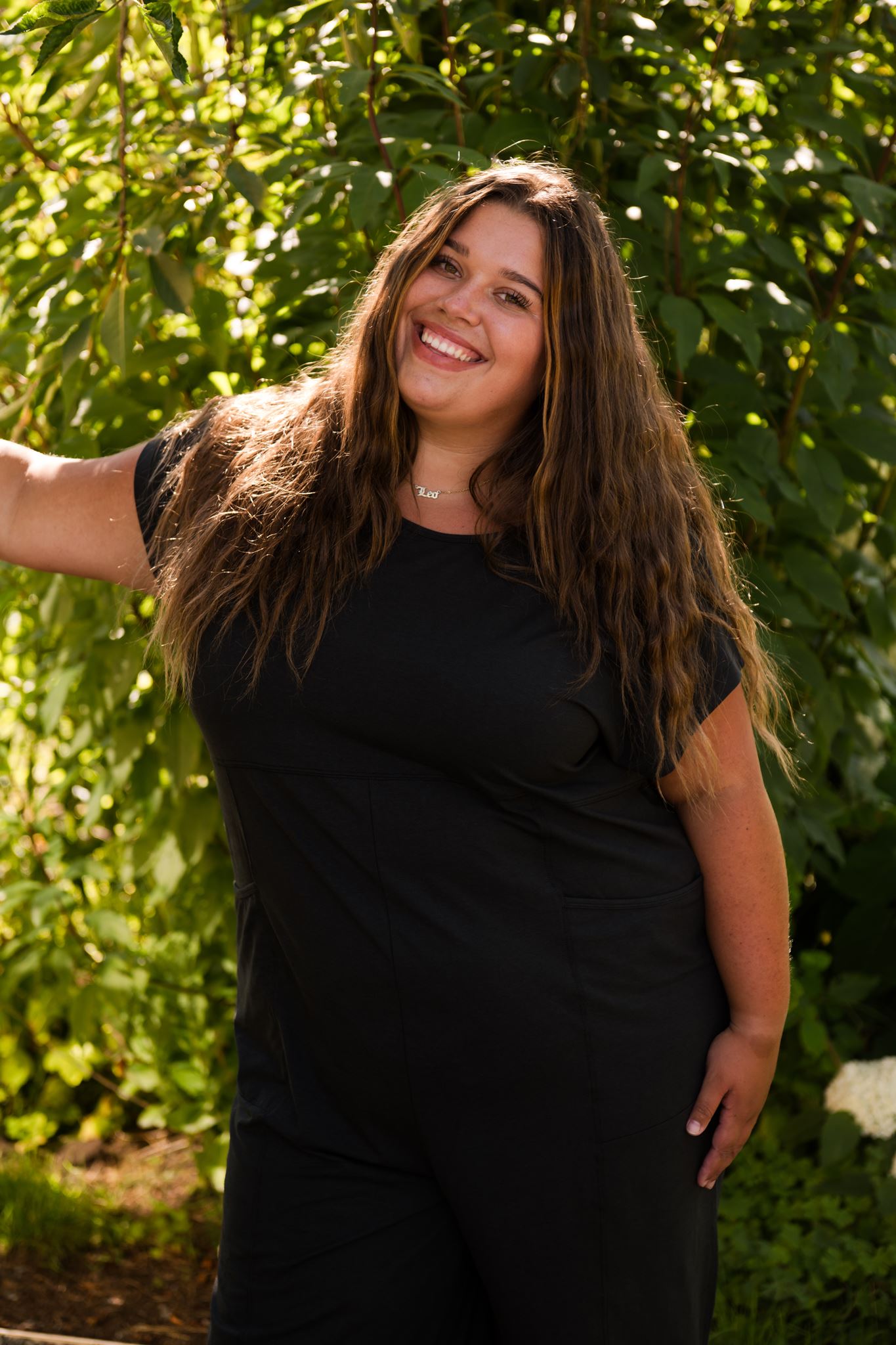 Nova Romper in Soft Black
