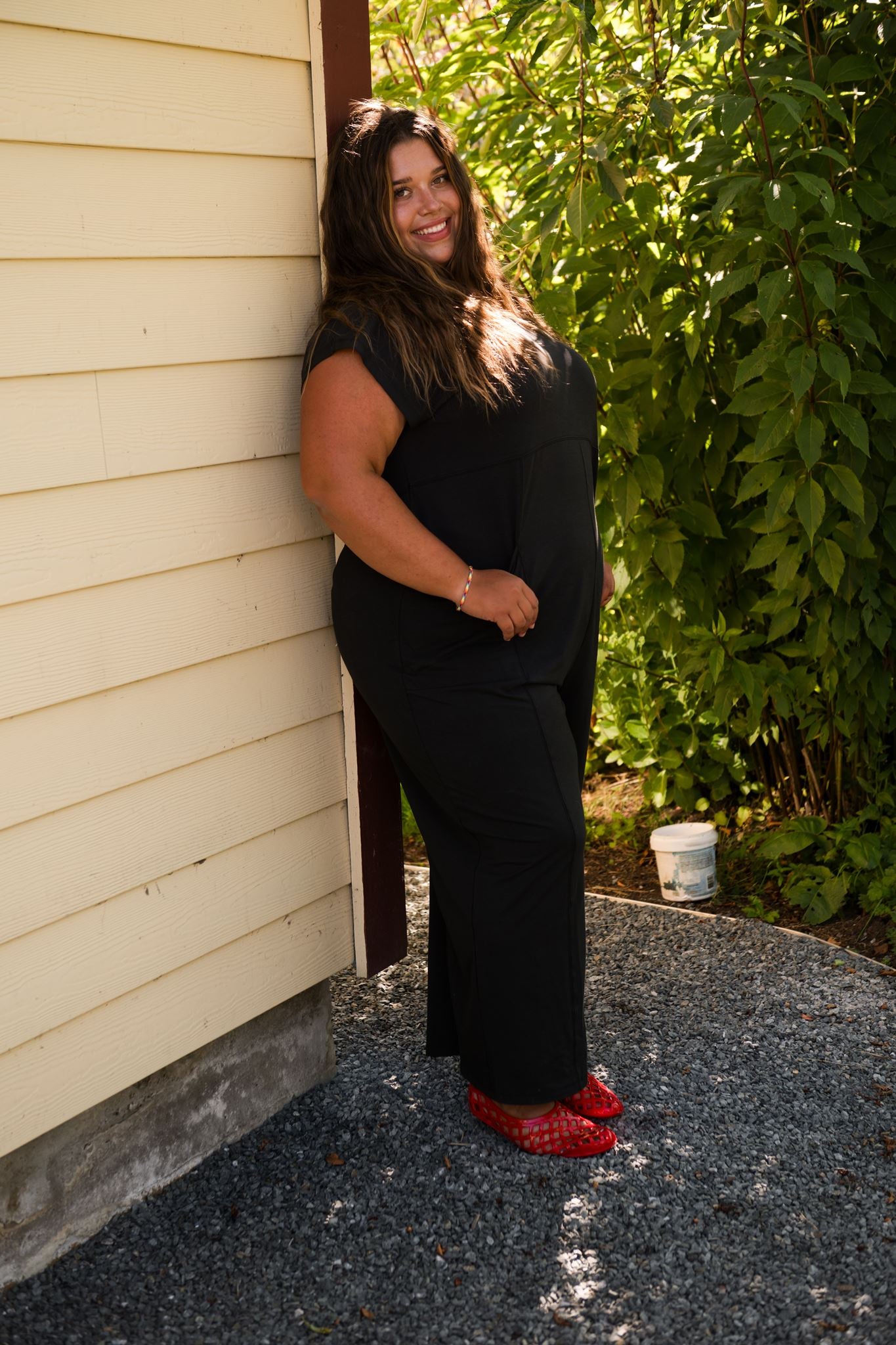 Nova Romper in Soft Black