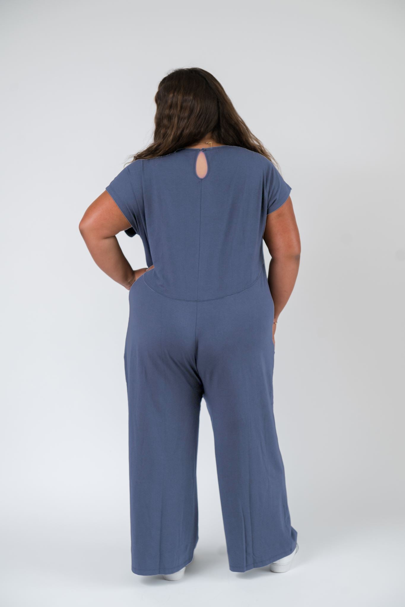 Nova Romper in Dusk Blue