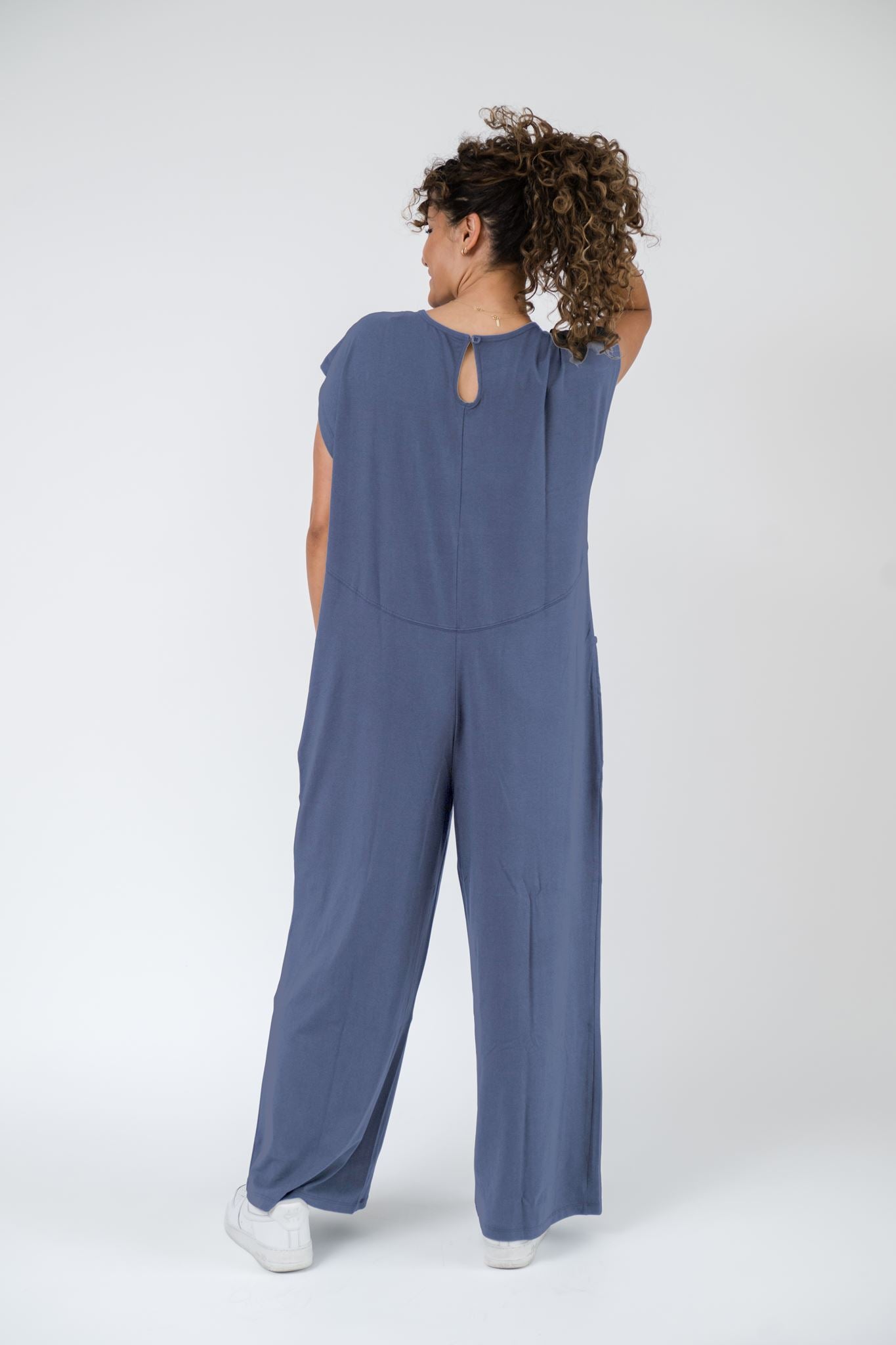 Nova Romper in Dusk Blue