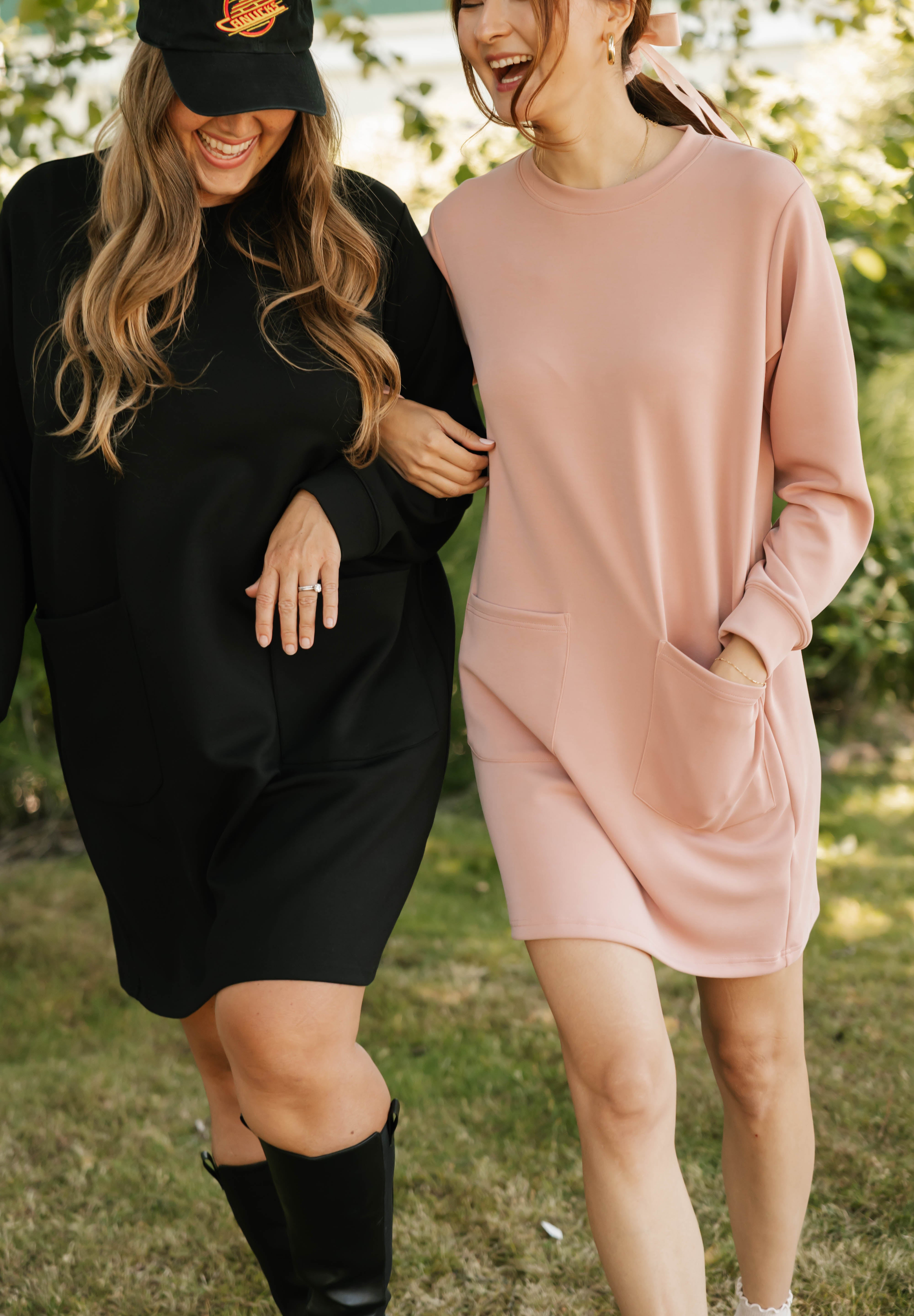 Piper Microscuba Mini Dress in Pretty Pink