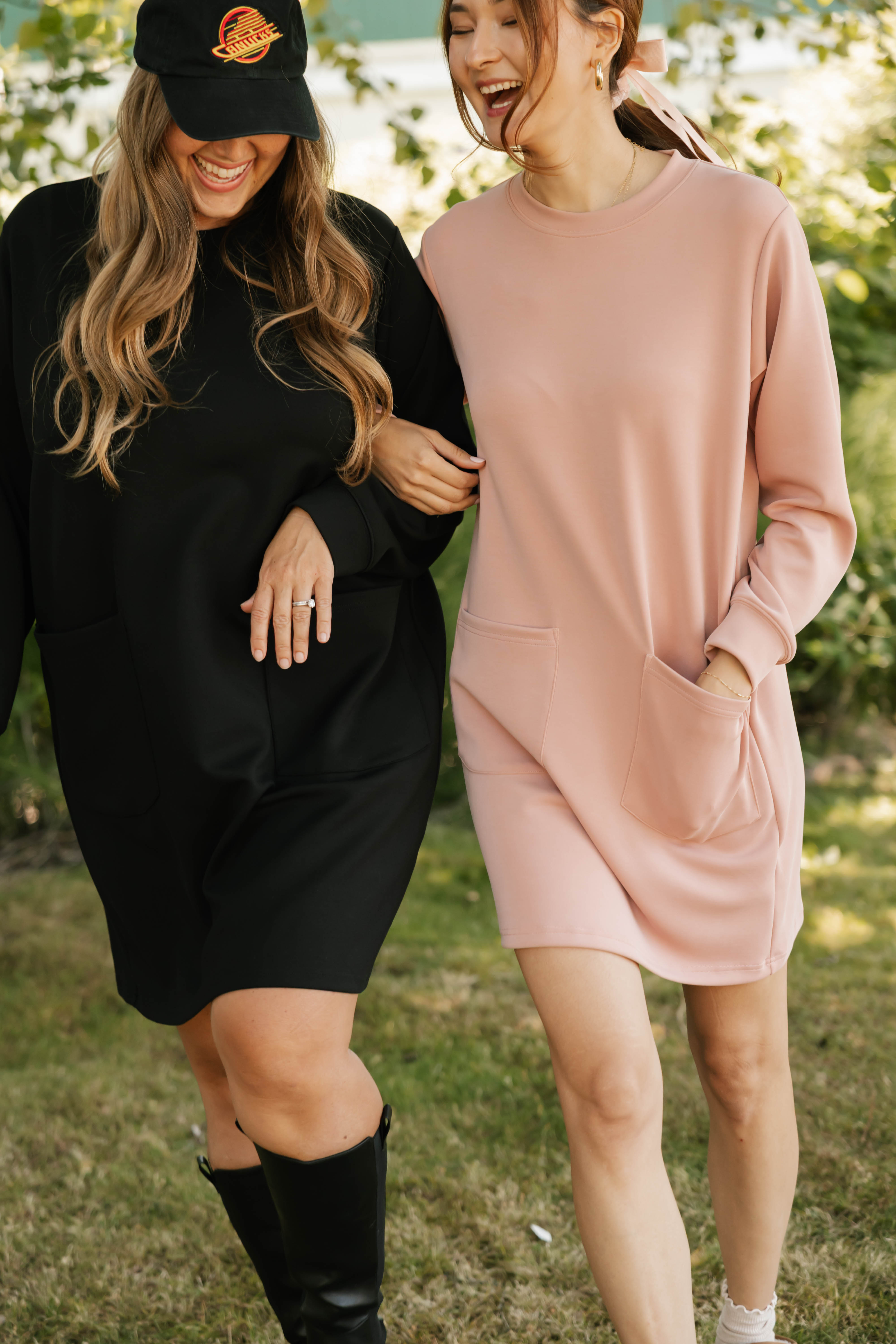 Piper Microscuba Mini Dress in Pretty Pink