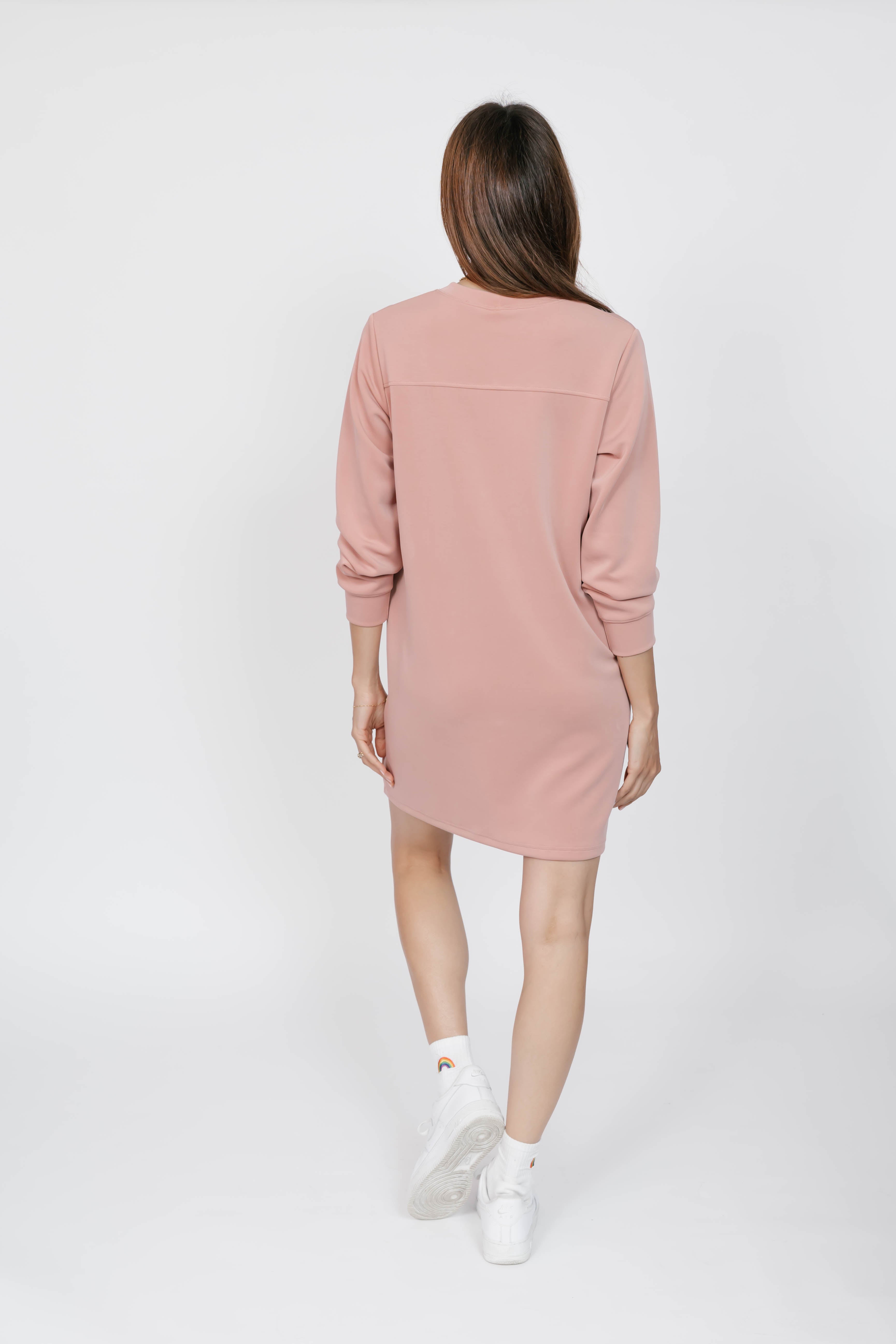 Piper Microscuba Mini Dress in Pretty Pink