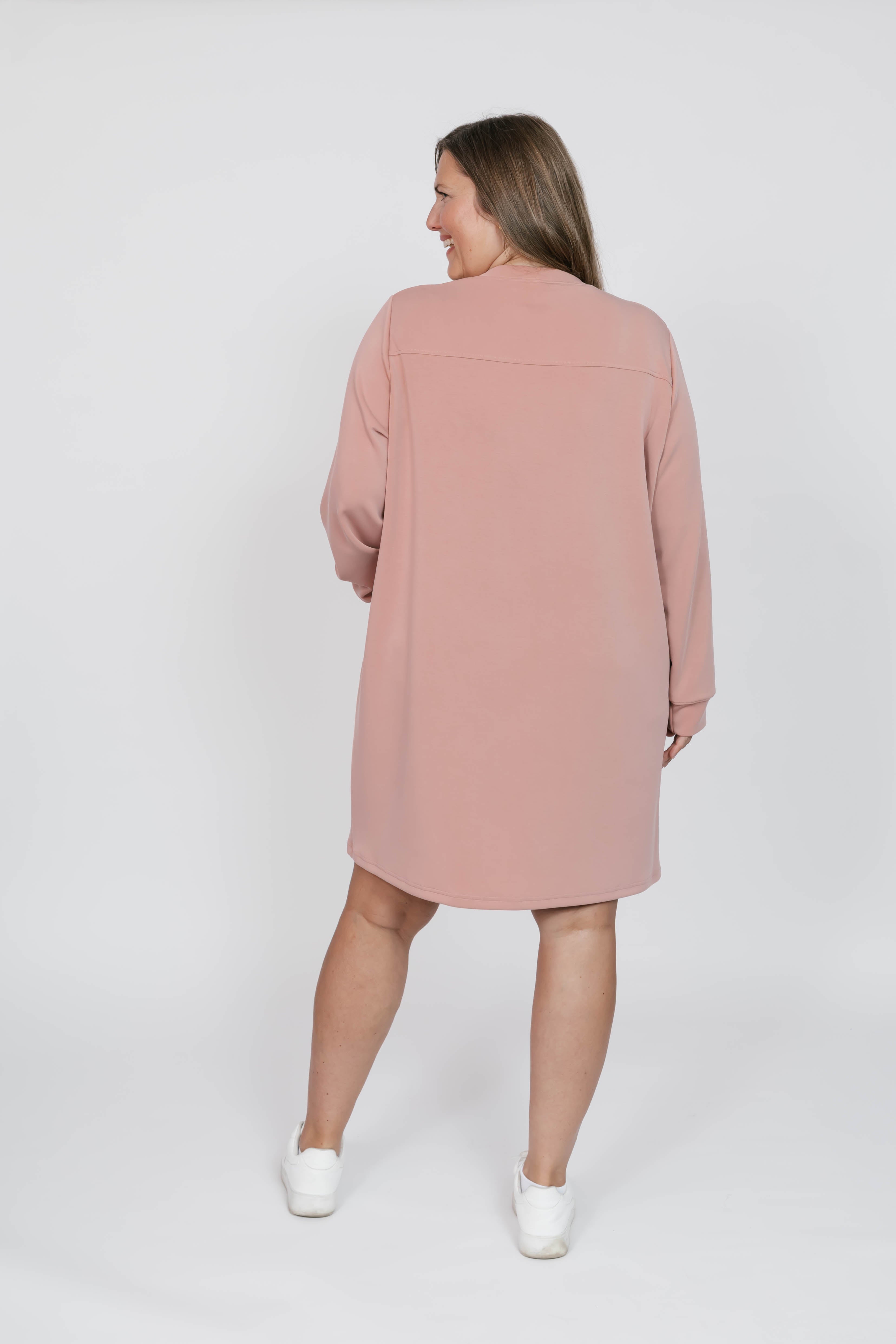 Piper Microscuba Mini Dress in Pretty Pink