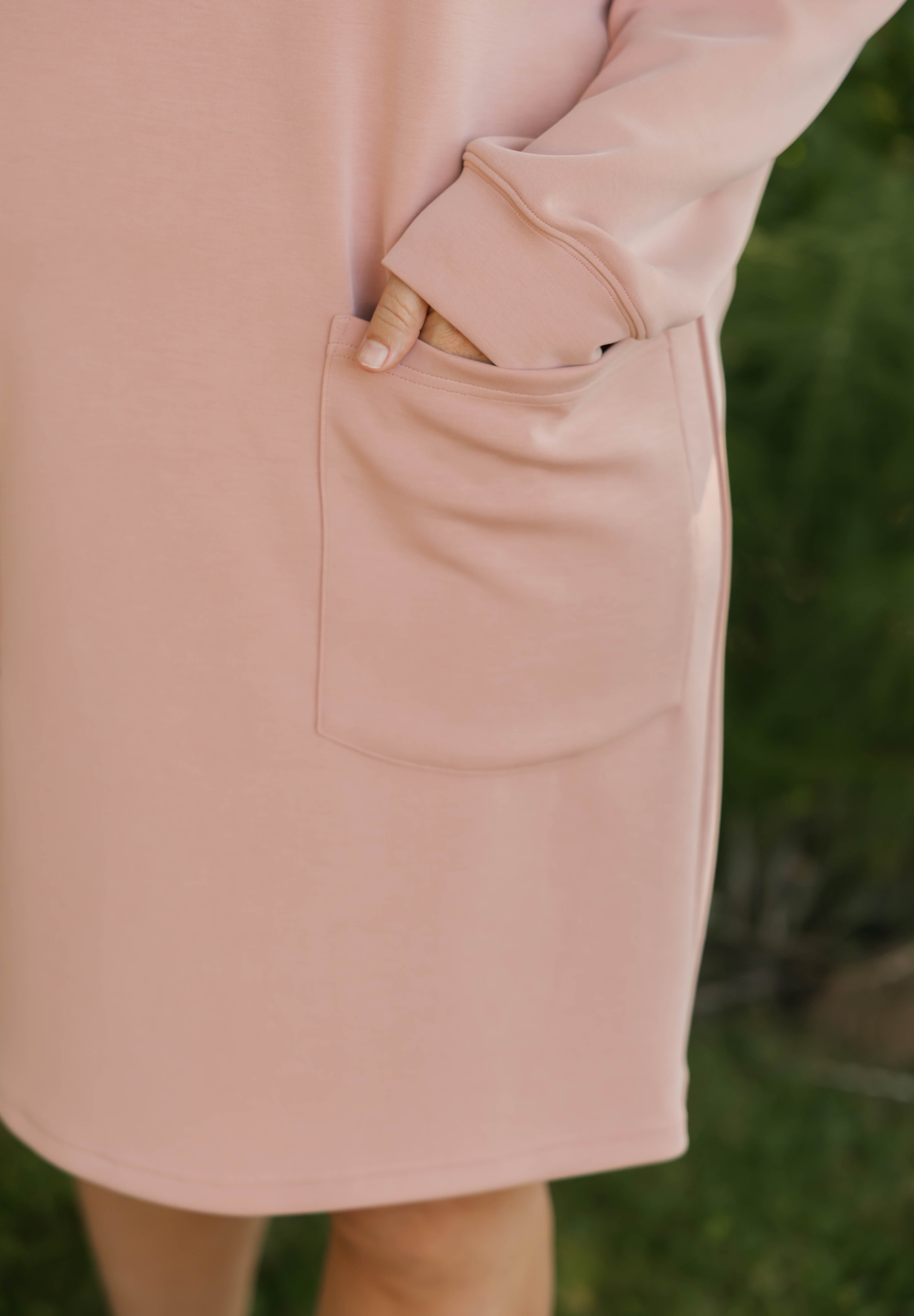 Piper Microscuba Mini Dress in Pretty Pink