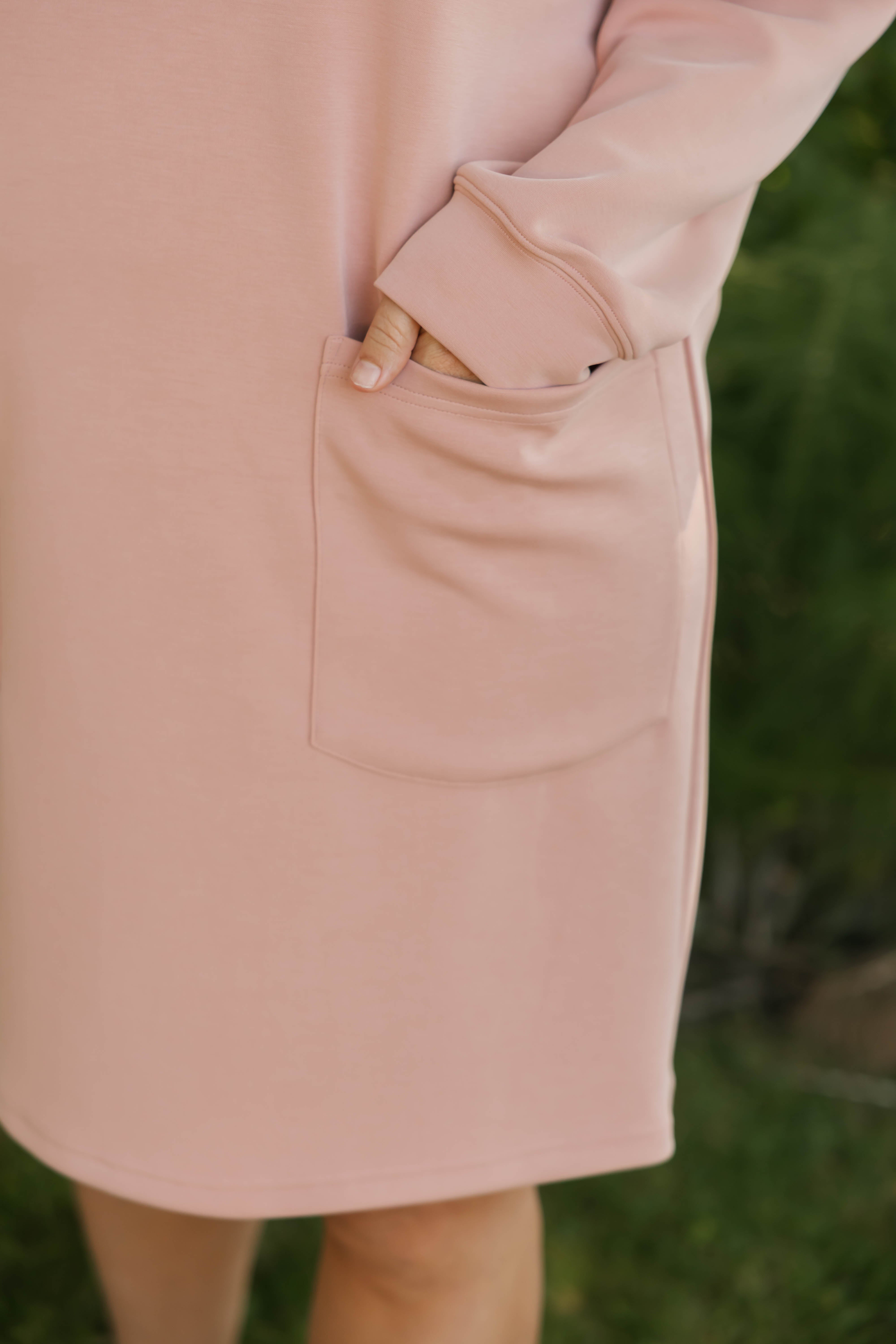 Piper Microscuba Mini Dress in Pretty Pink