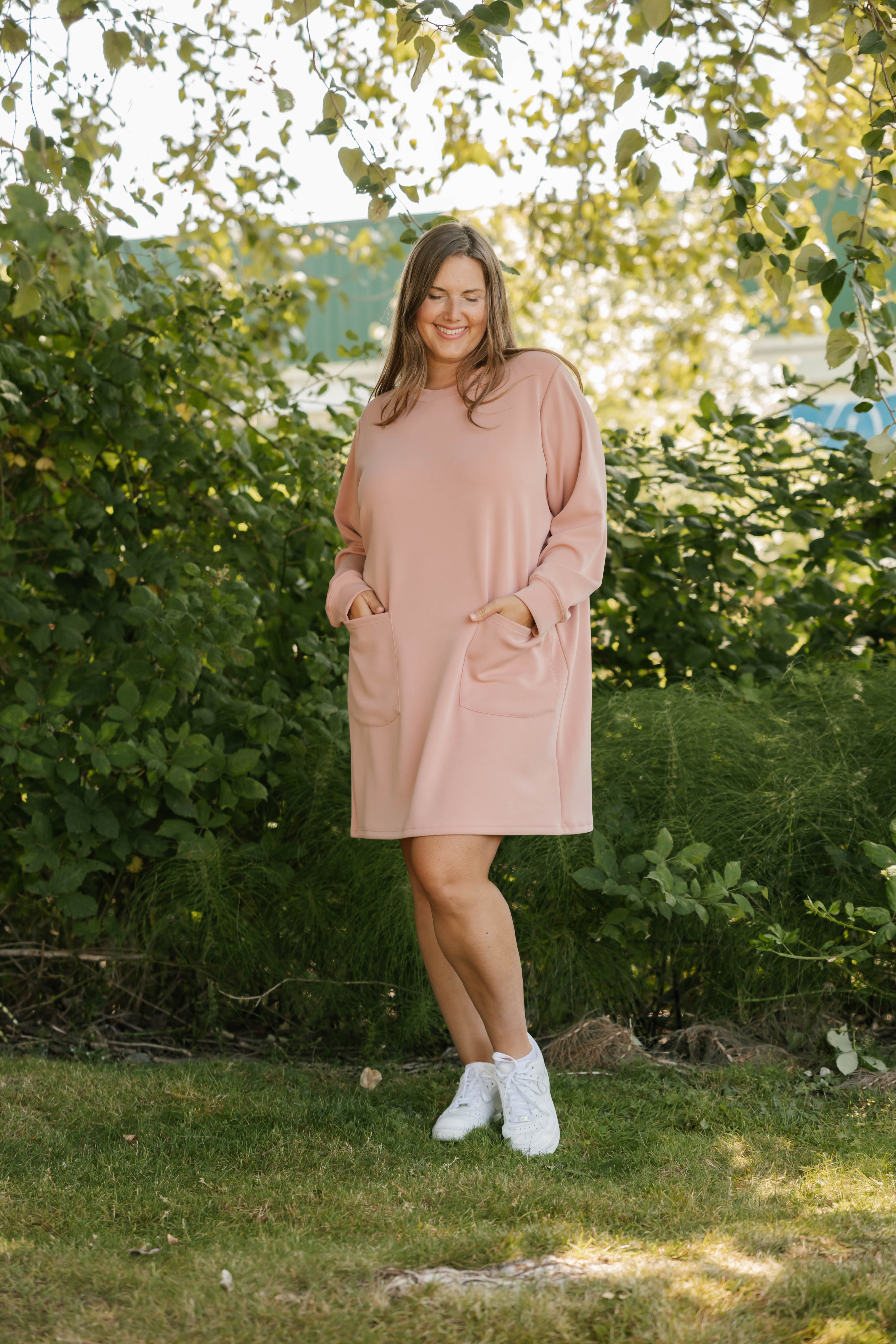 Piper Microscuba Mini Dress in Pretty Pink