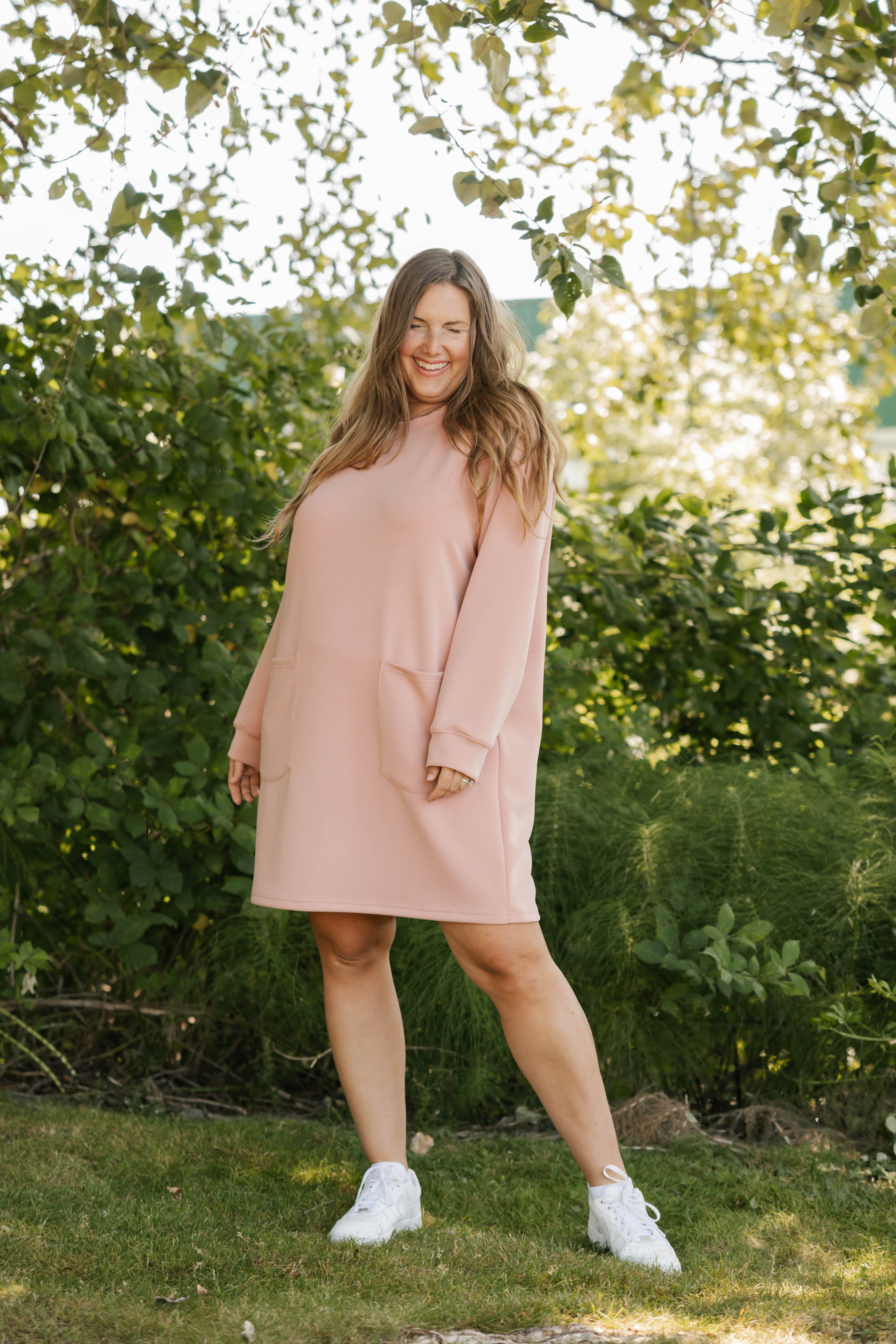 Piper Microscuba Mini Dress in Pretty Pink