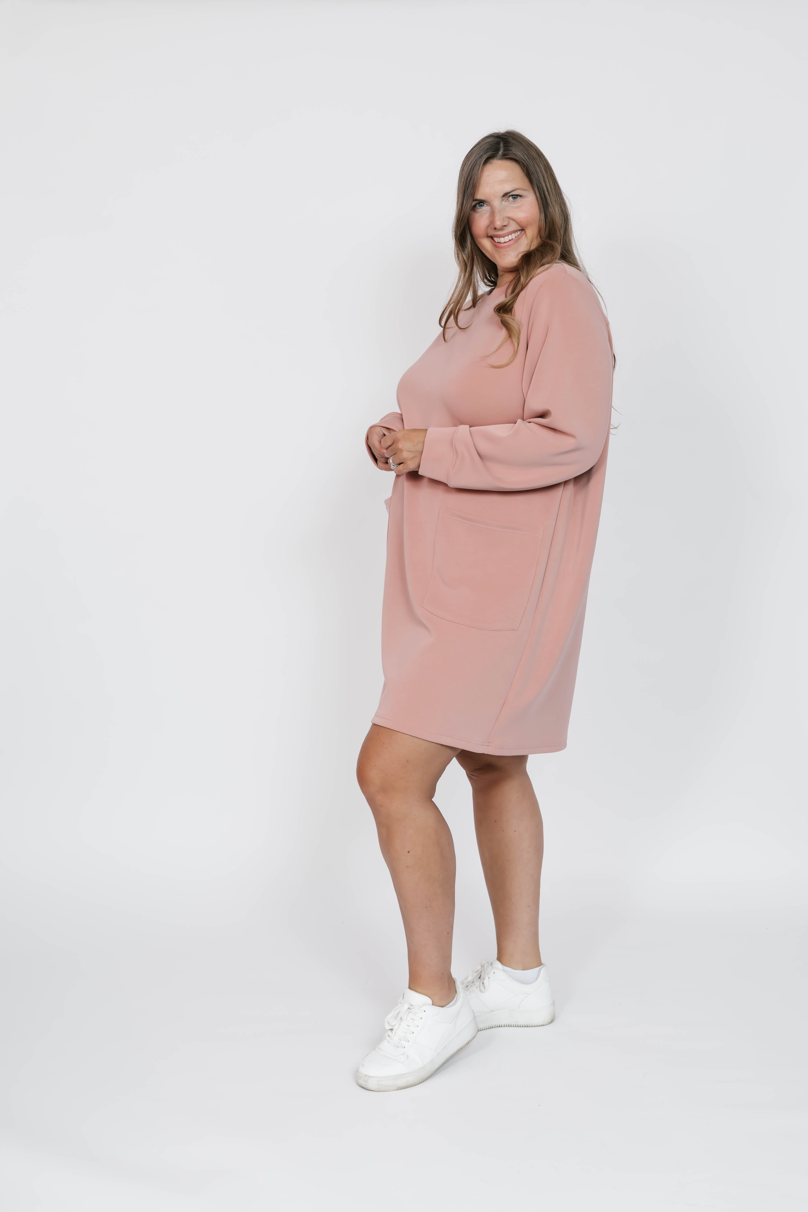 Piper Microscuba Mini Dress in Pretty Pink