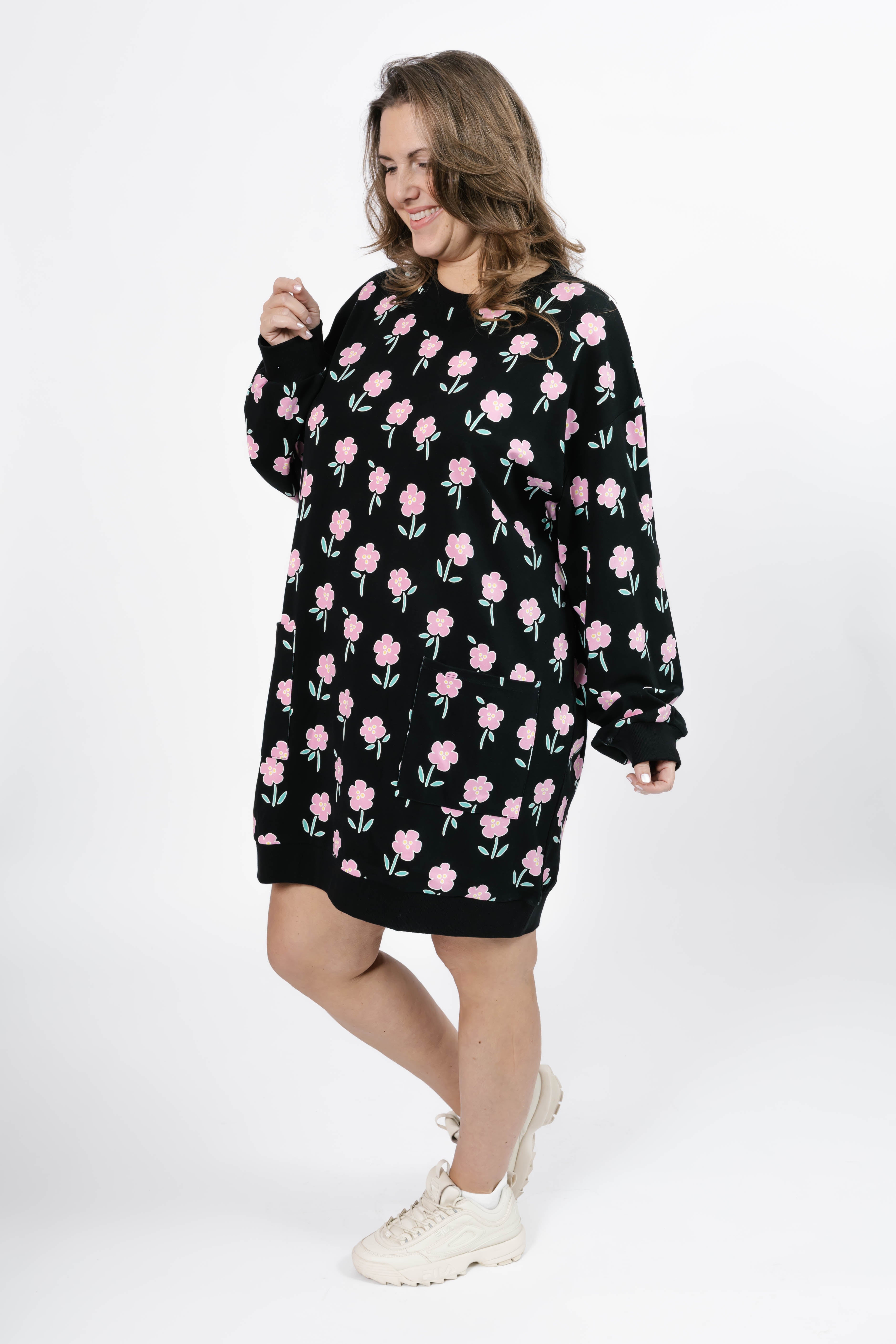 Fresh Floral Prospect Dress in Black Floral