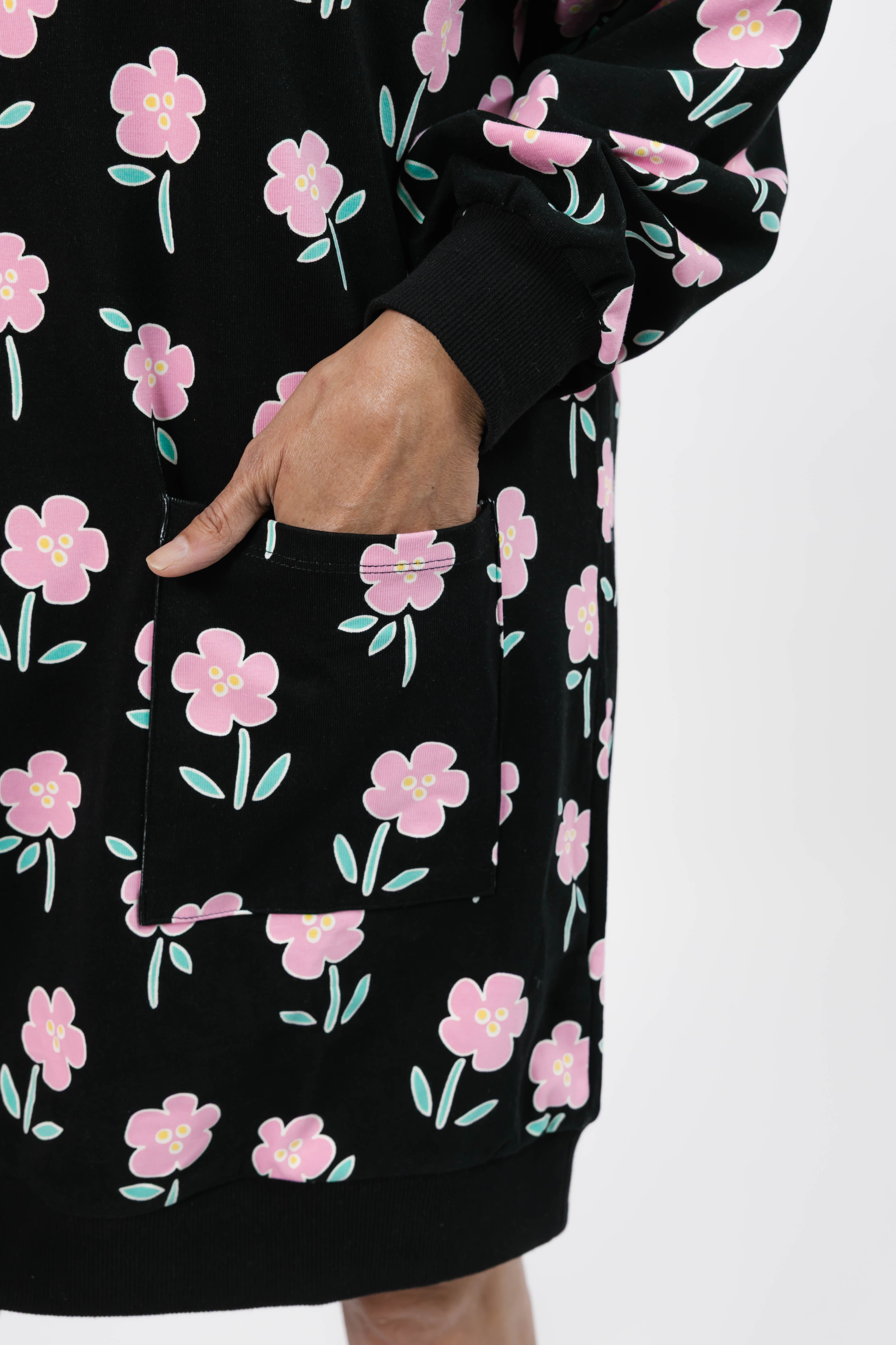 Fresh Floral Prospect Dress in Black Floral