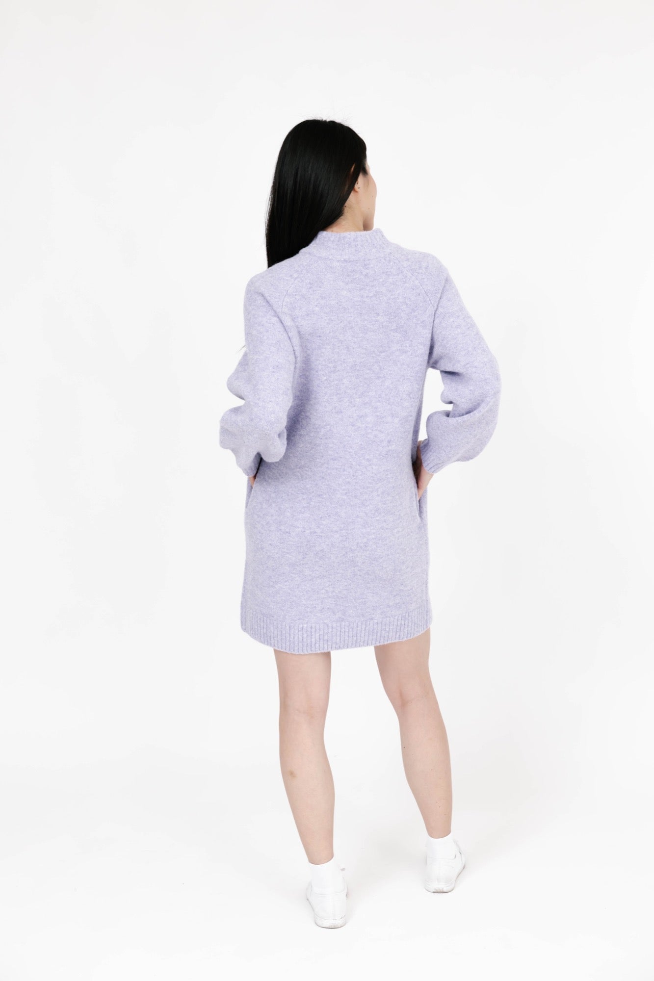 Rory Sweater Dress in Lavender