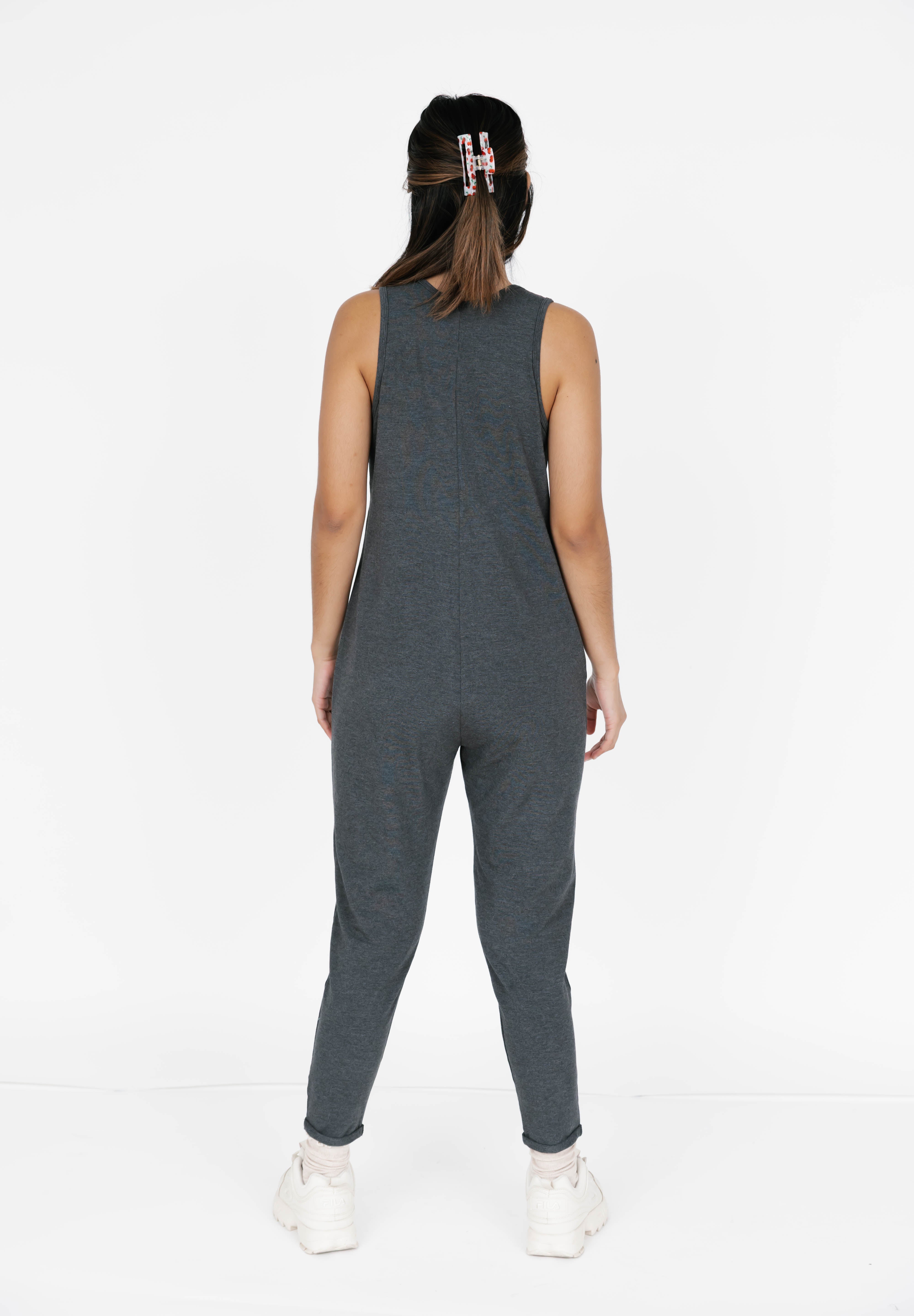 Saturday Romper in Charcoal