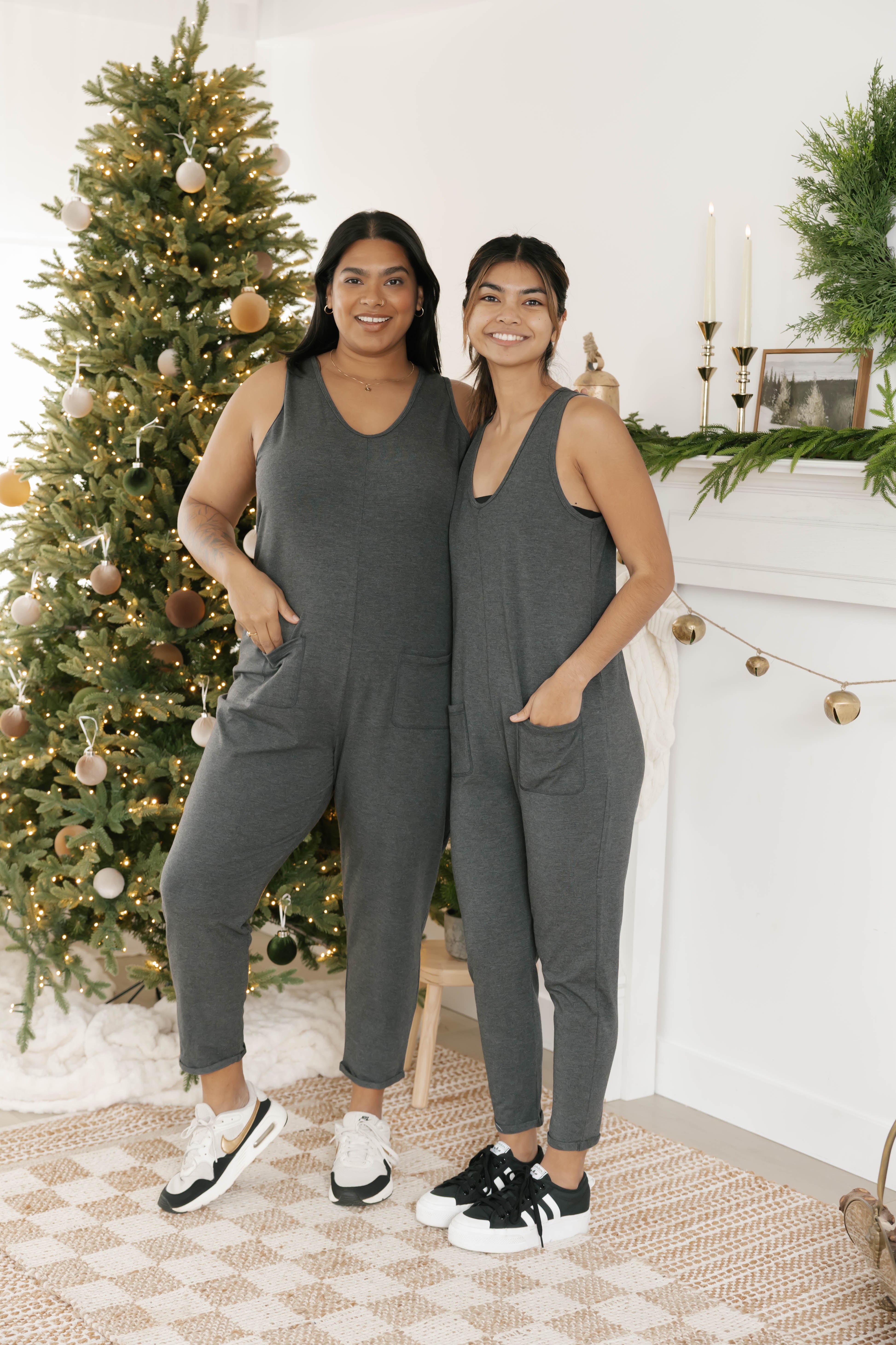 Saturday Romper in Charcoal