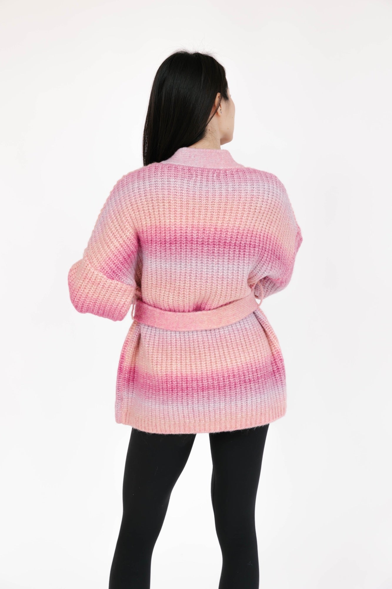 Serena Wrap Cardigan in Pink Ombre