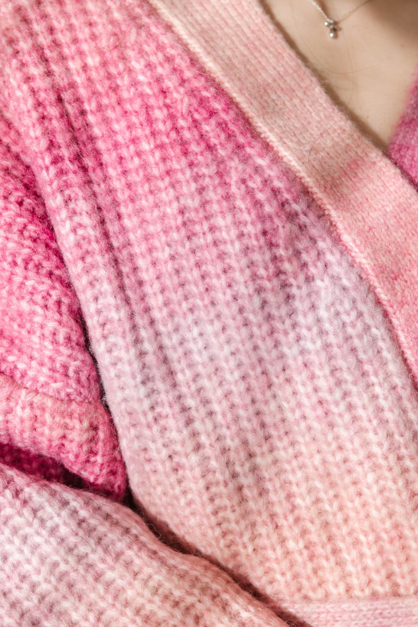 Serena Wrap Cardigan in Pink Ombre