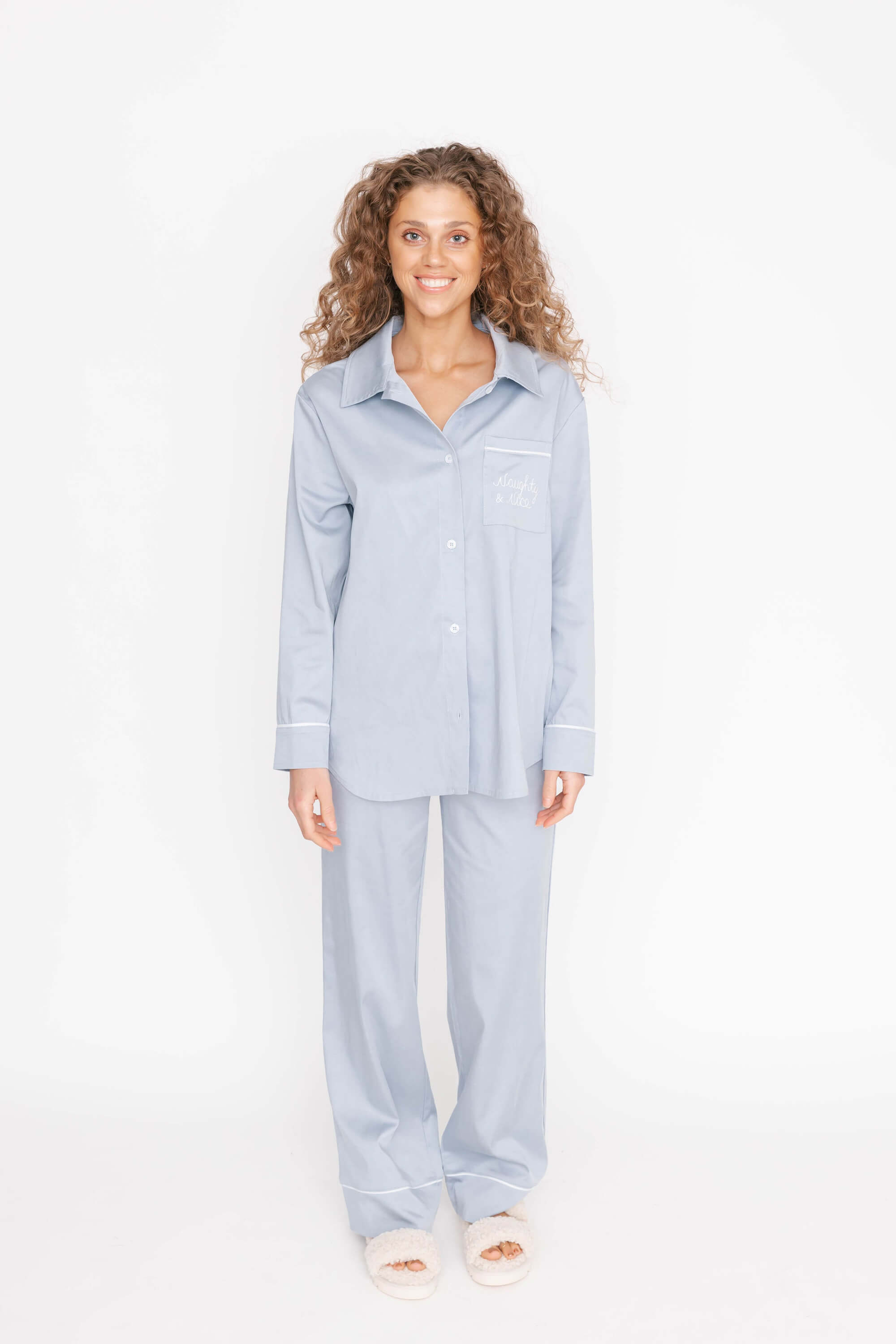 Smash + Tess Melina Sleep Shirt in Sky Blue