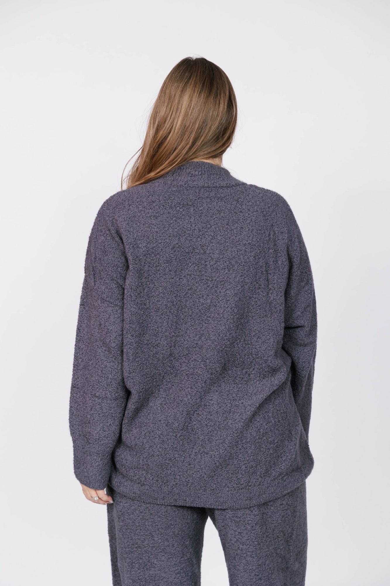 Soft Love Long Sweater in Cool Grey