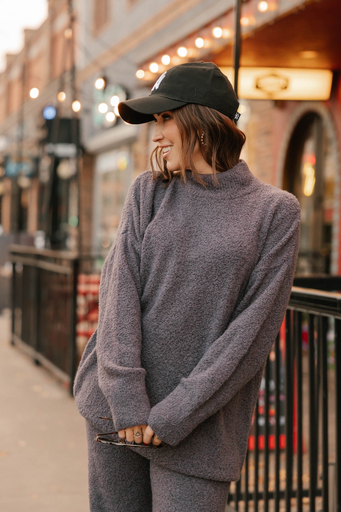 Soft Love Long Sweater in Cool Grey