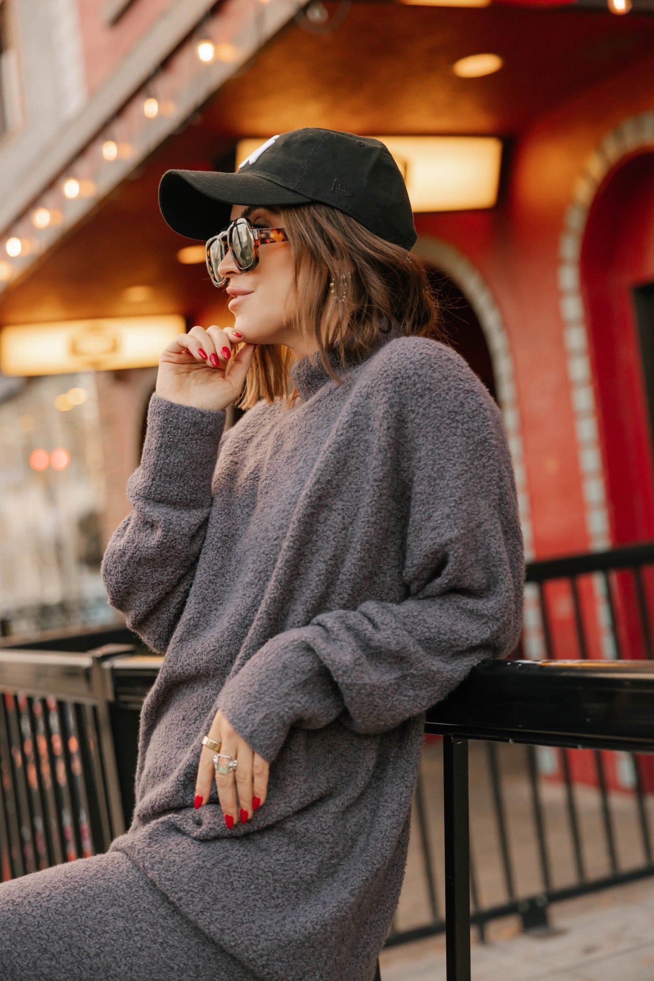 Soft Love Long Sweater in Cool Grey