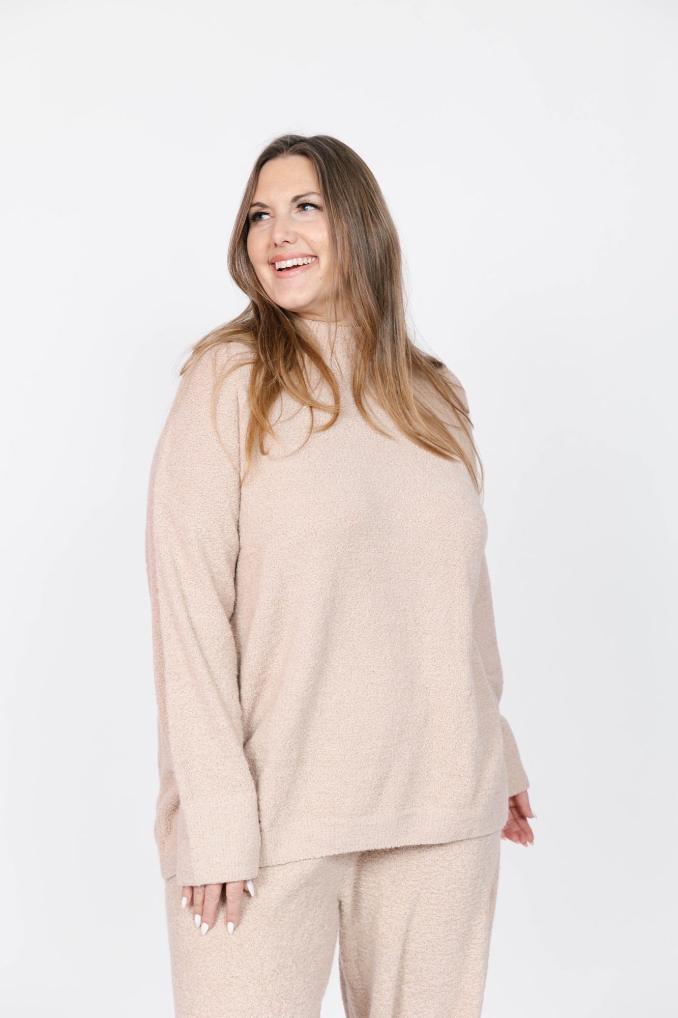 Soft Love Long Sweater in Light Brown