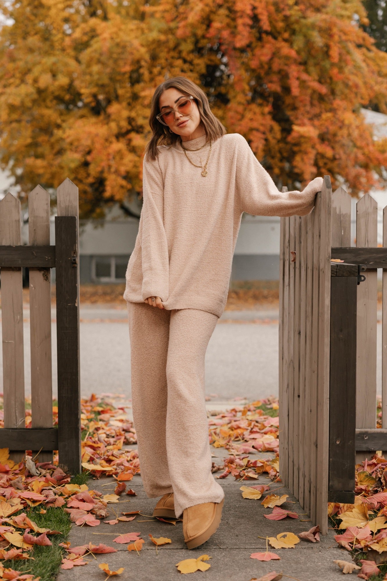 Soft Love Long Sweater in Light Brown