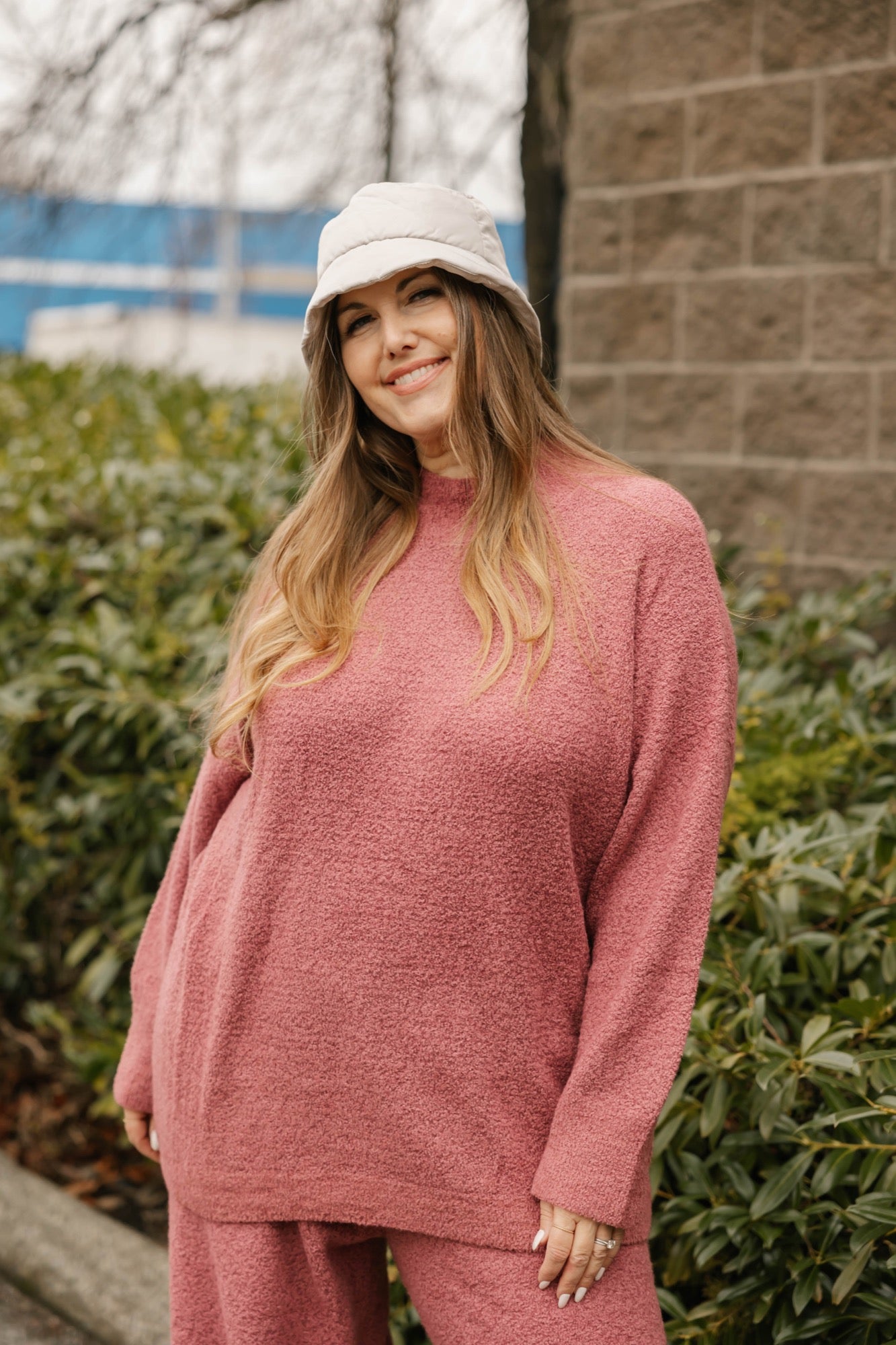 Soft Love Long Sweater in Rose Brown