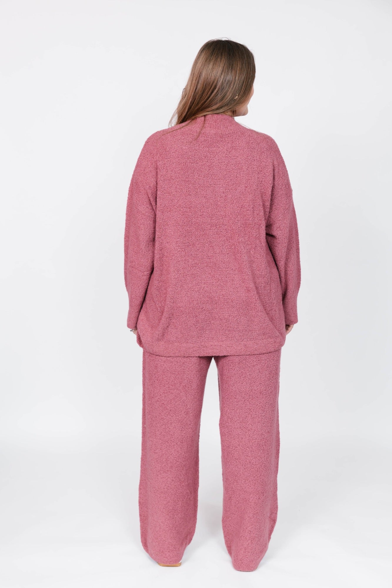 Soft Love Long Sweater in Rose Brown