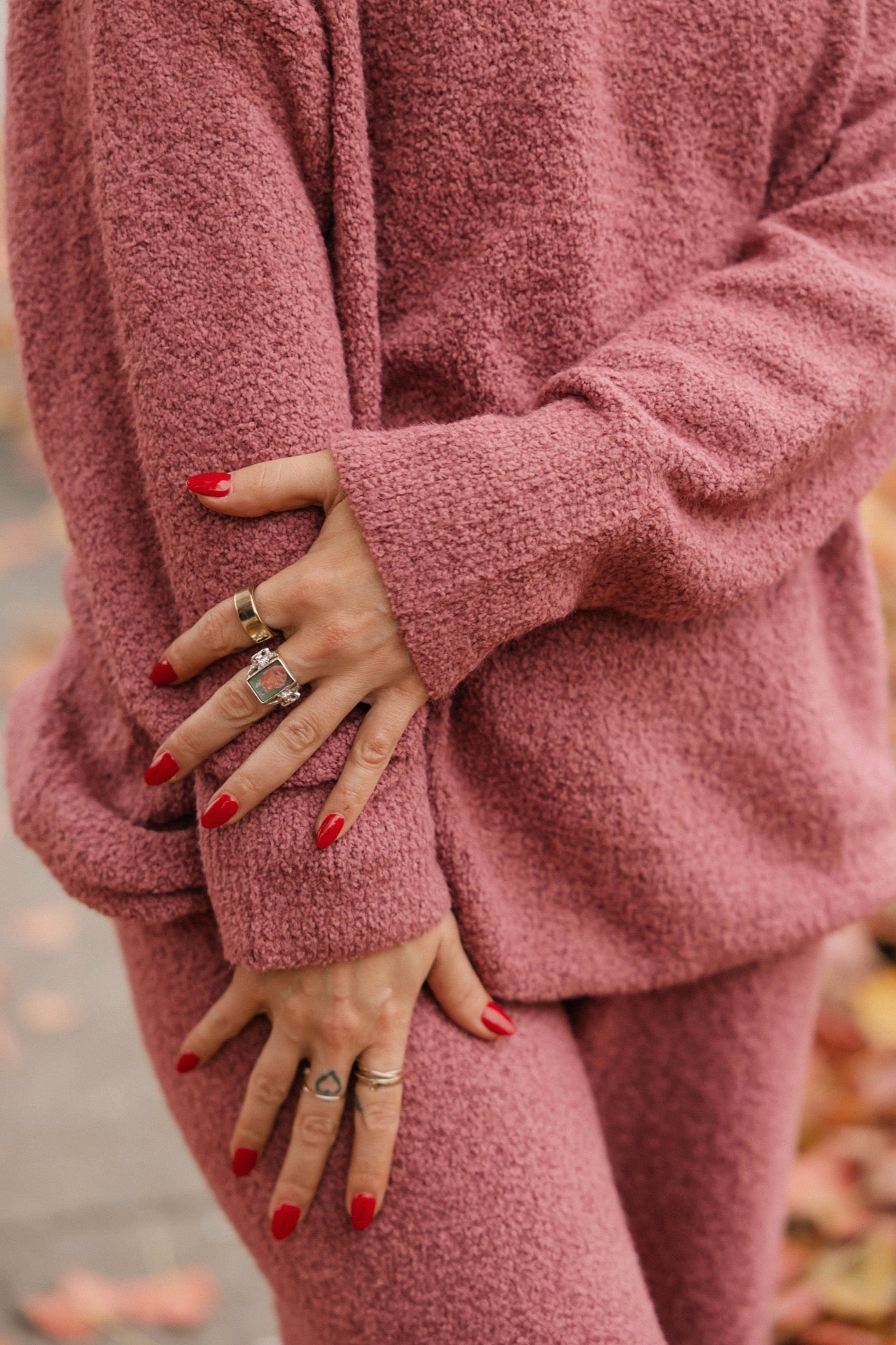 Soft Love Long Sweater in Rose Brown