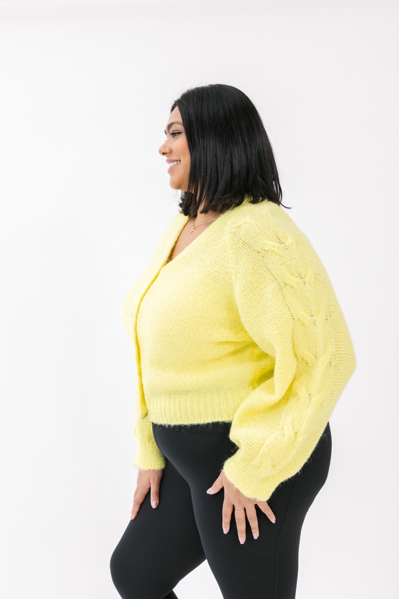 Stella Cardigan in Sunny Lime – Smash + Tess