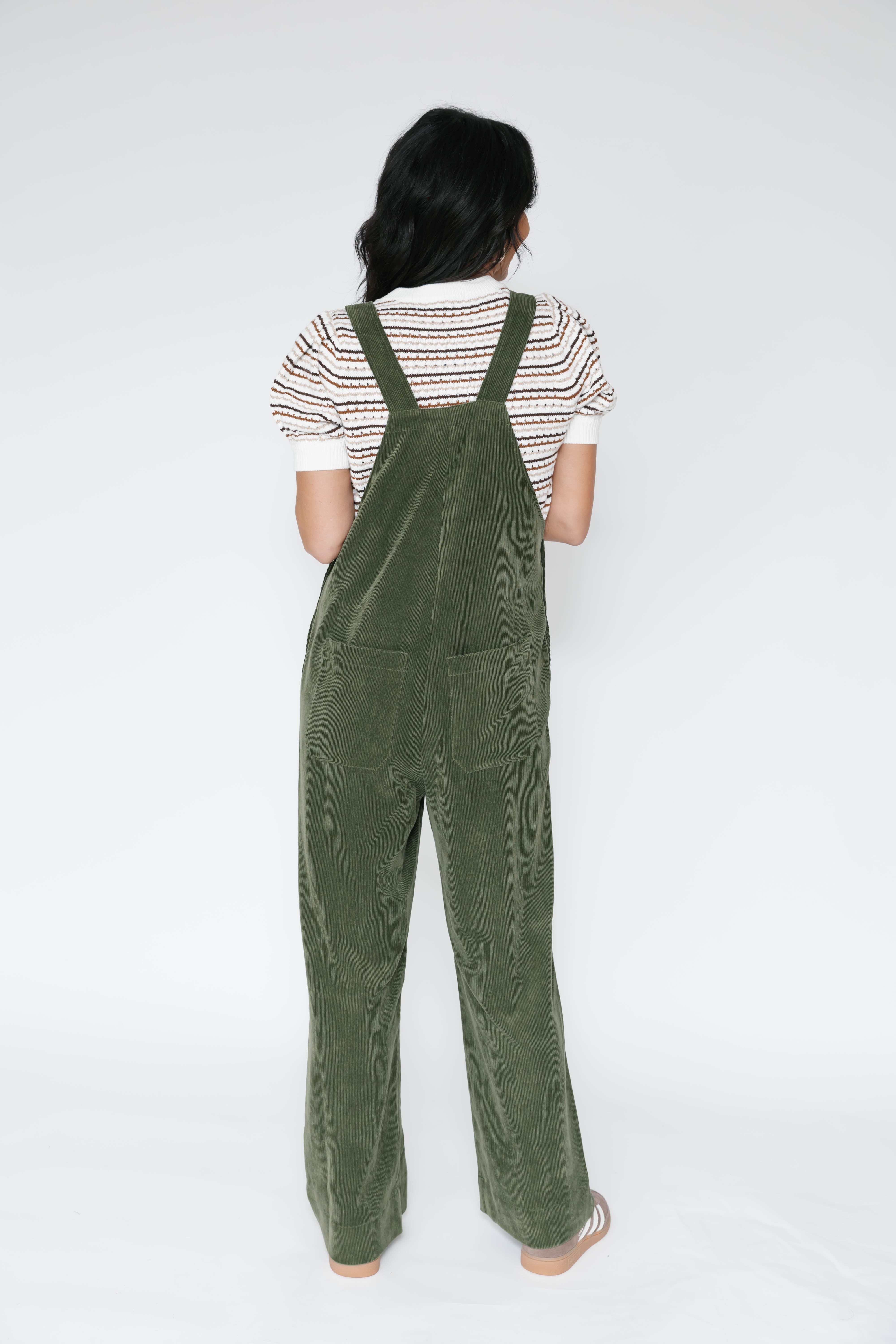 Stevie Cord Overall in Hunter Green