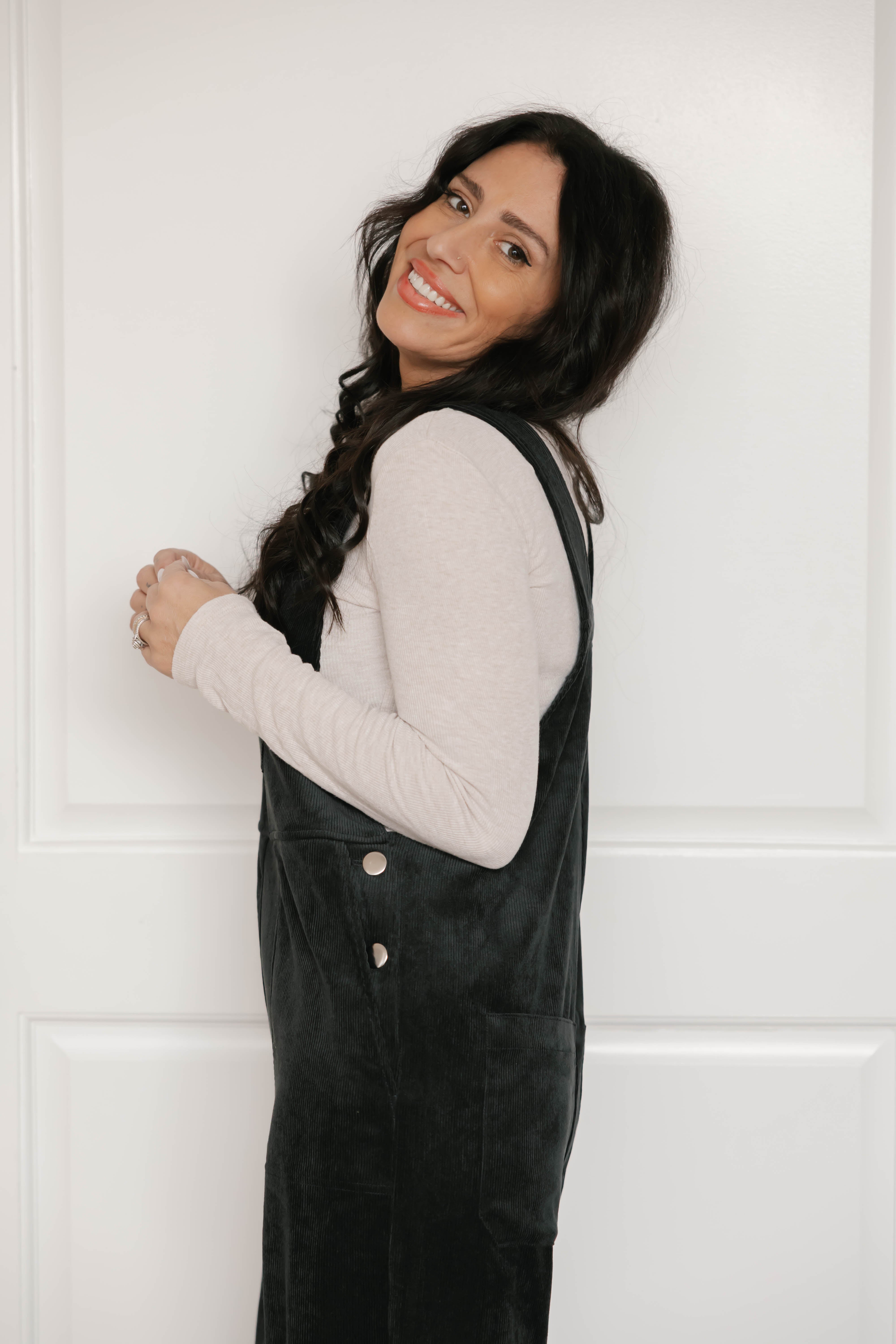 Stevie Cord Overall in Jet Black