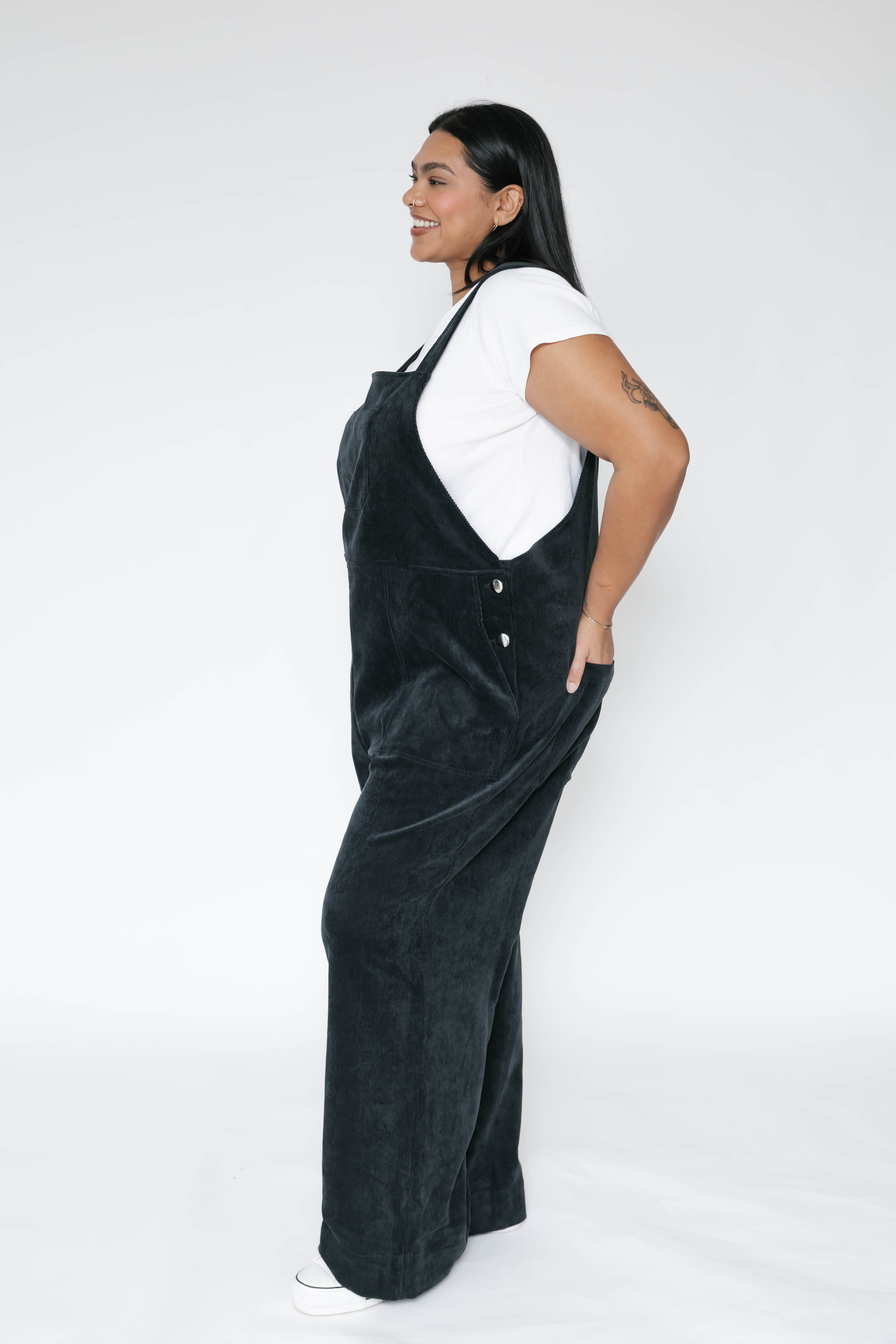 Stevie Cord Overall in Jet Black