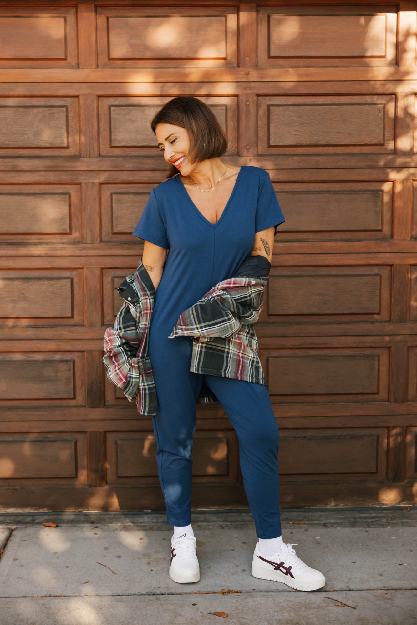 Sunday Romper in Deep Cobalt