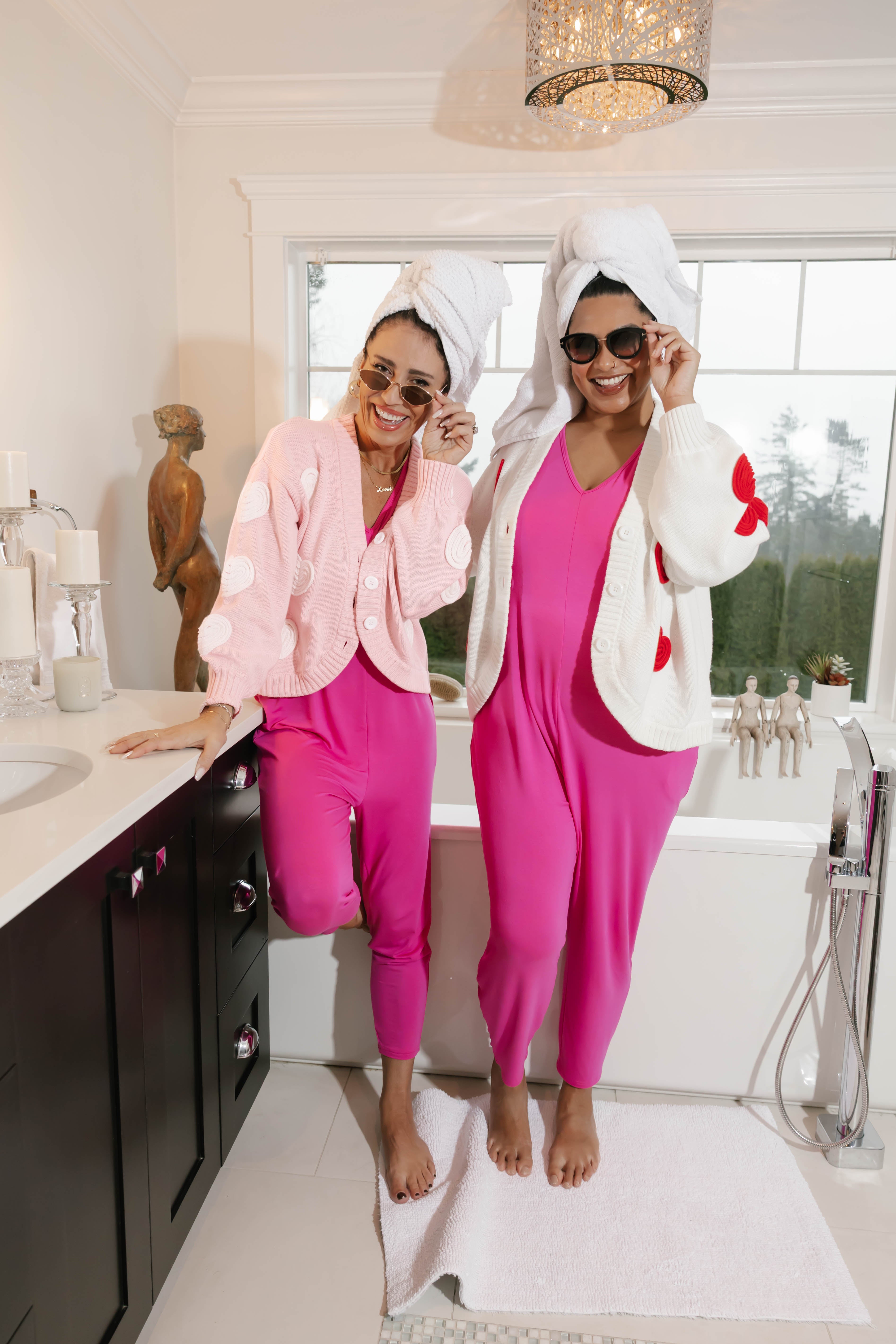 Sunday Romper in Fuschia