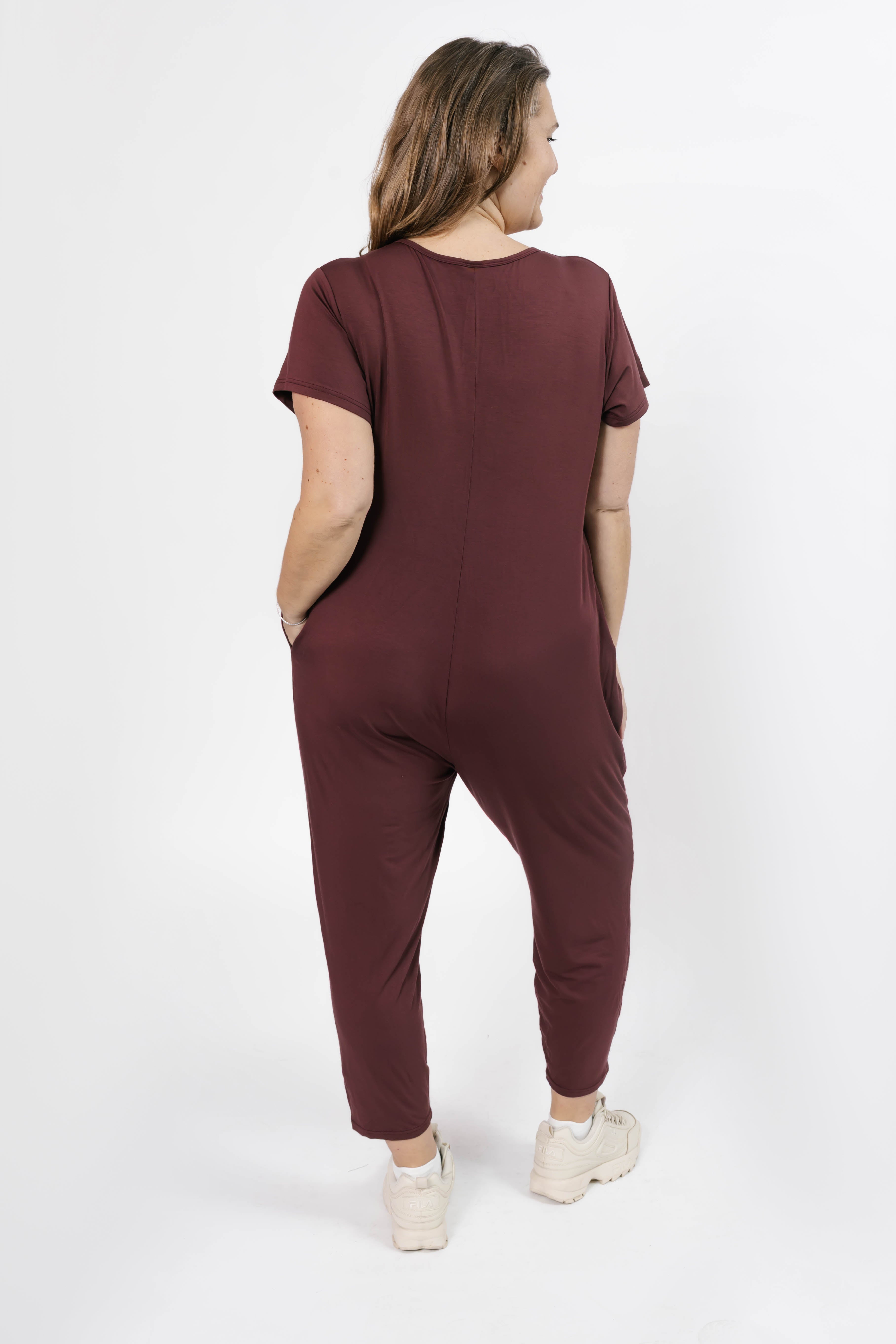 Sunday Romper in Auburn Brown