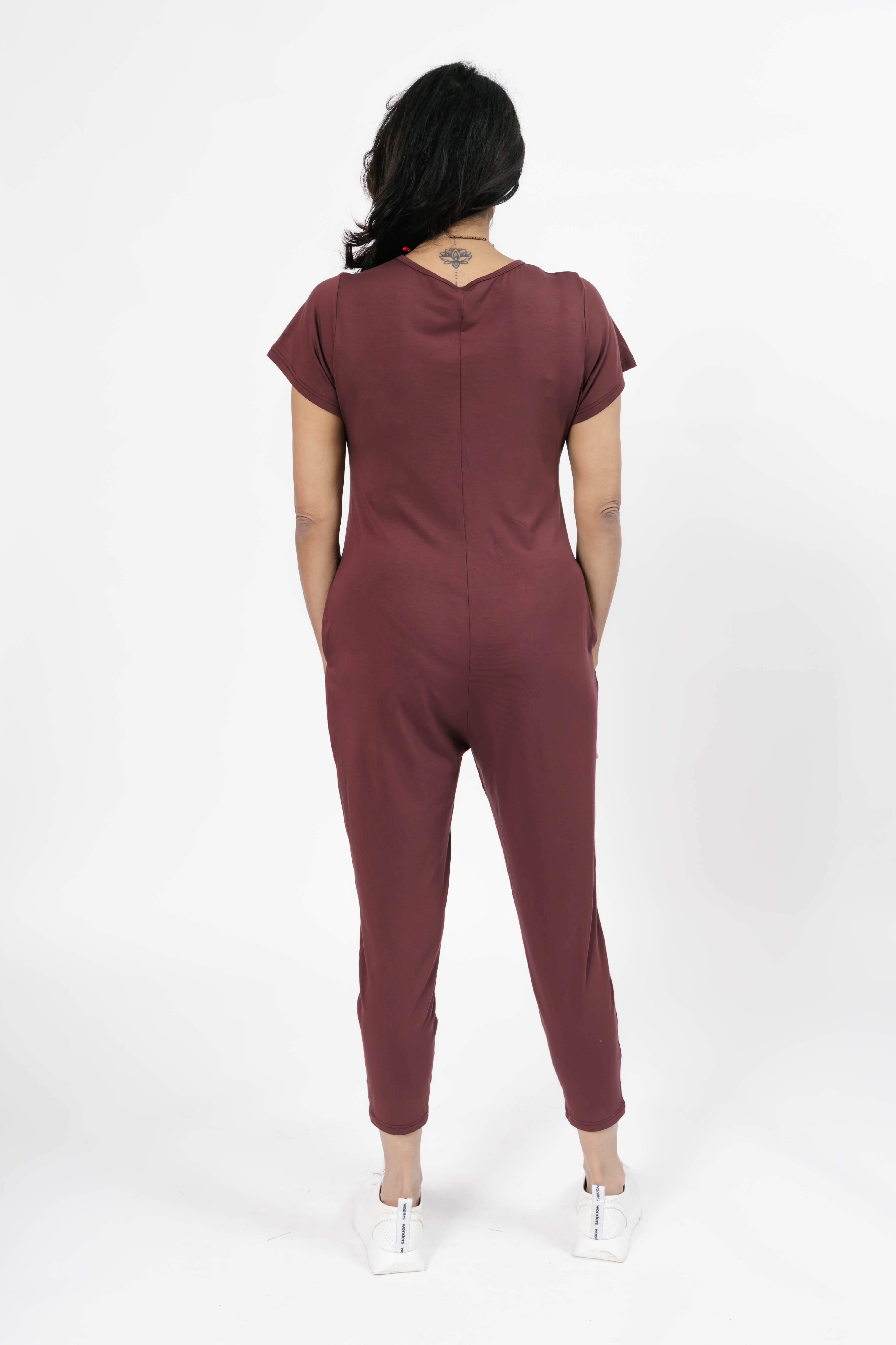 Sunday Romper in Auburn Brown