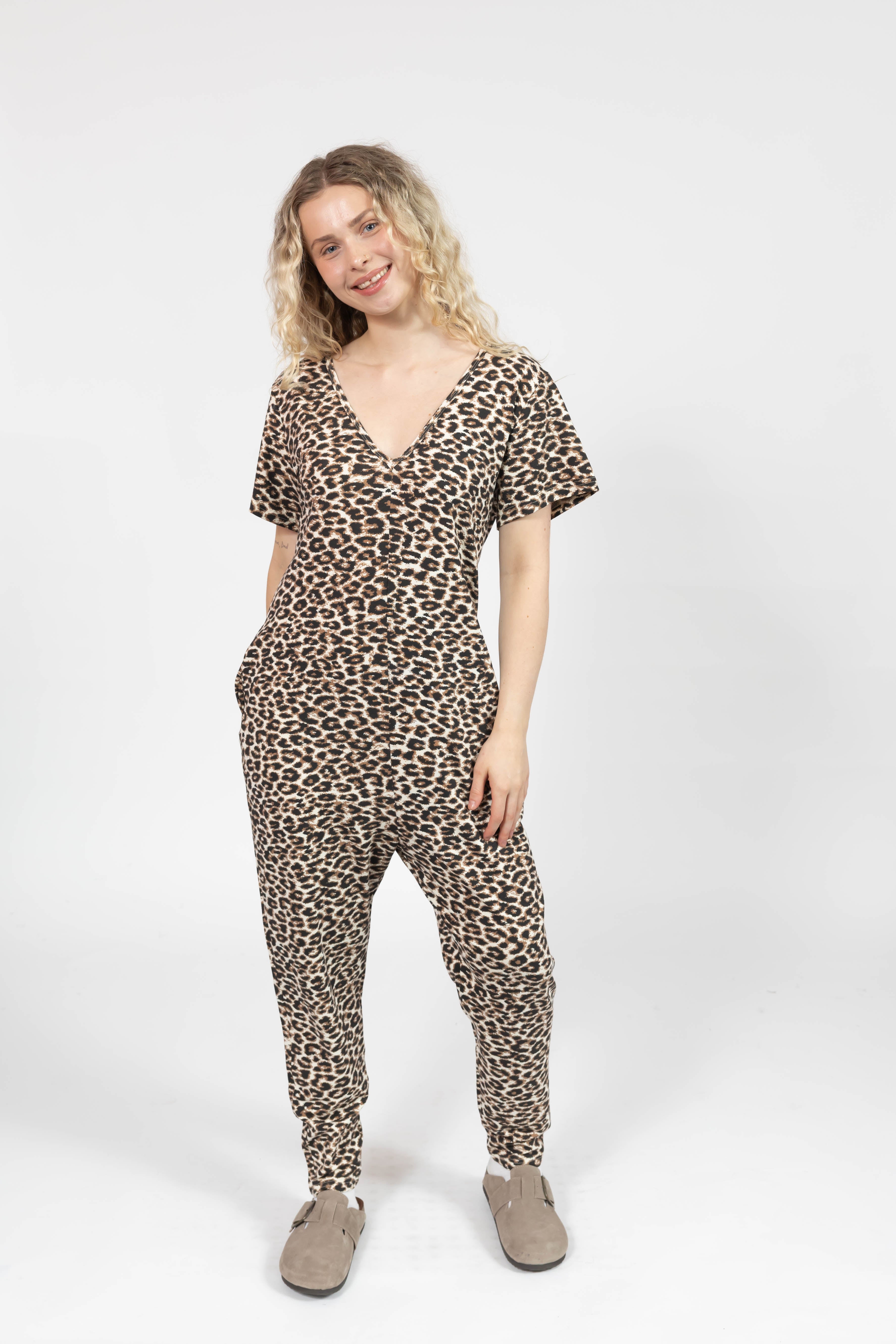 Sunday Romper in Leopard