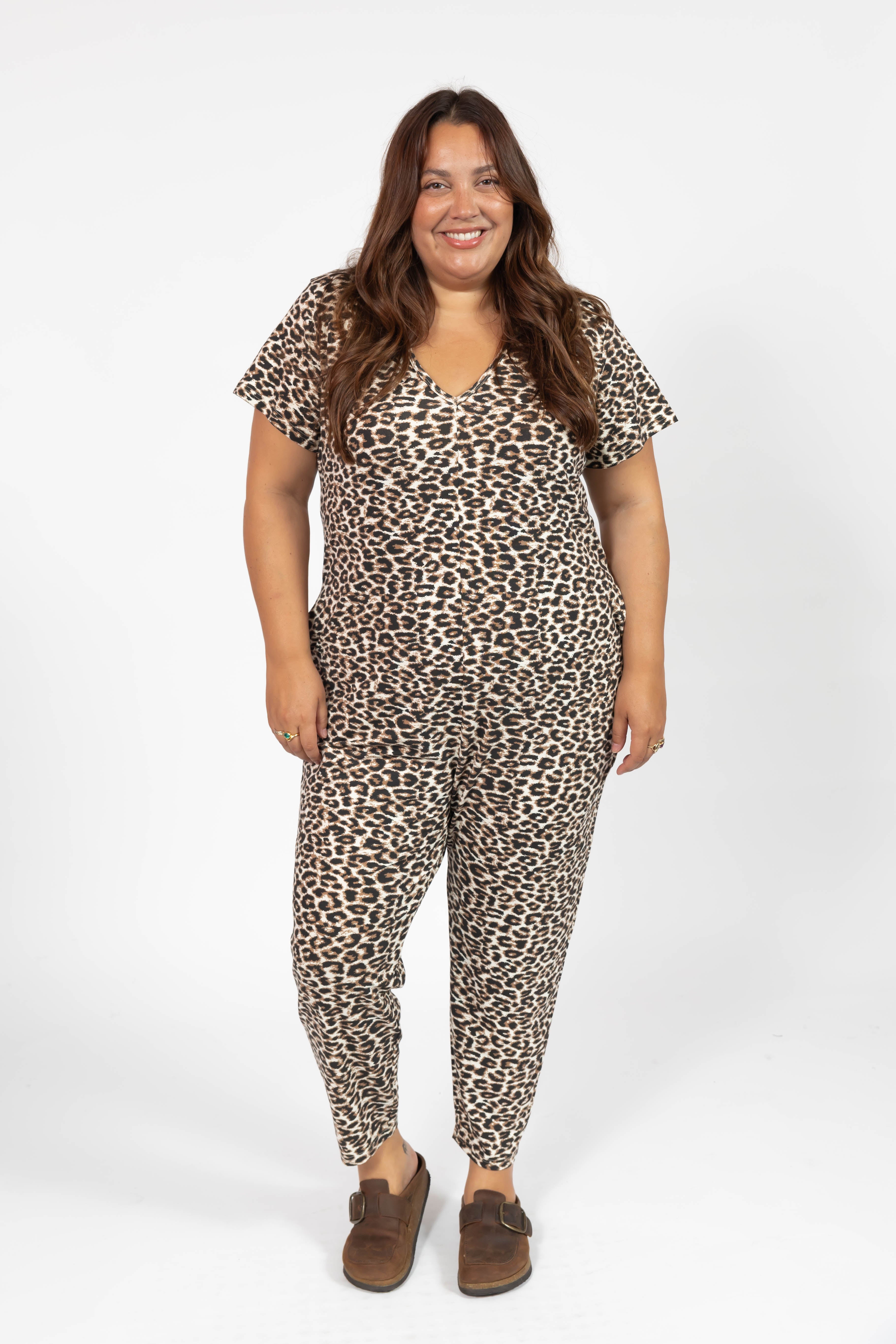 Sunday Romper in Leopard