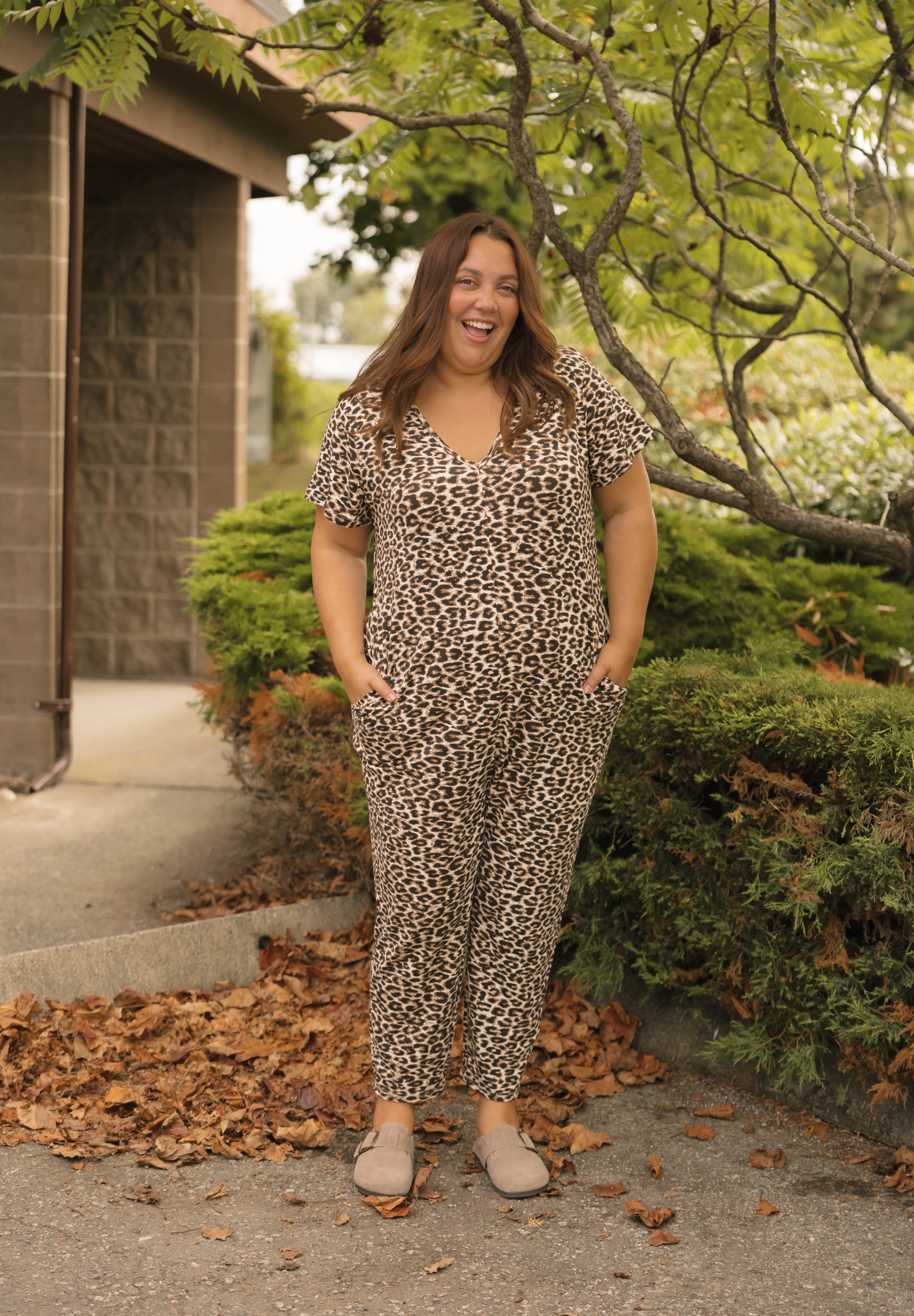 Sunday Romper in Leopard