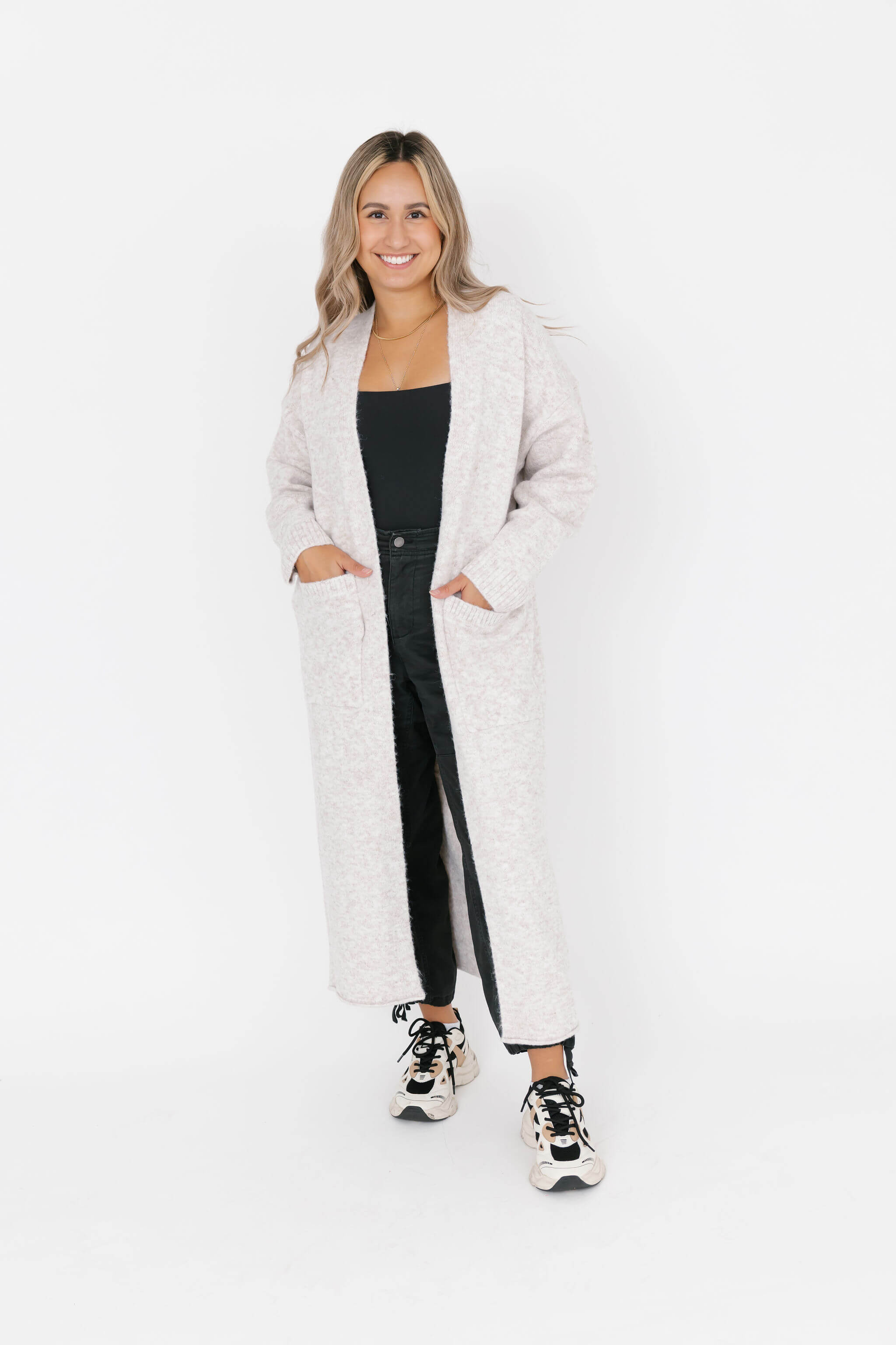 Sweater Weather Long Cardigan in Oatmeal – Smash + Tess