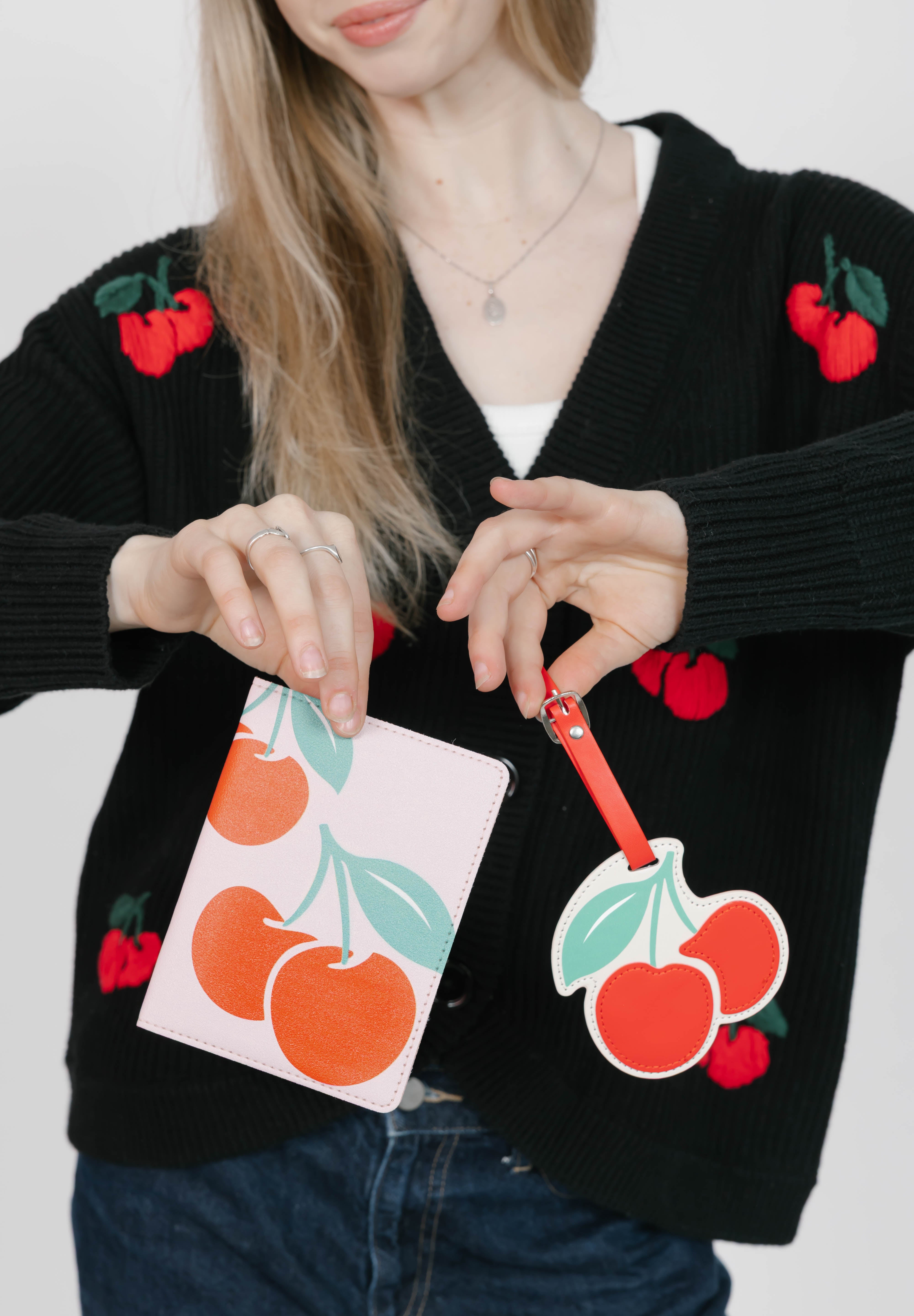 Cherry Passport Holder