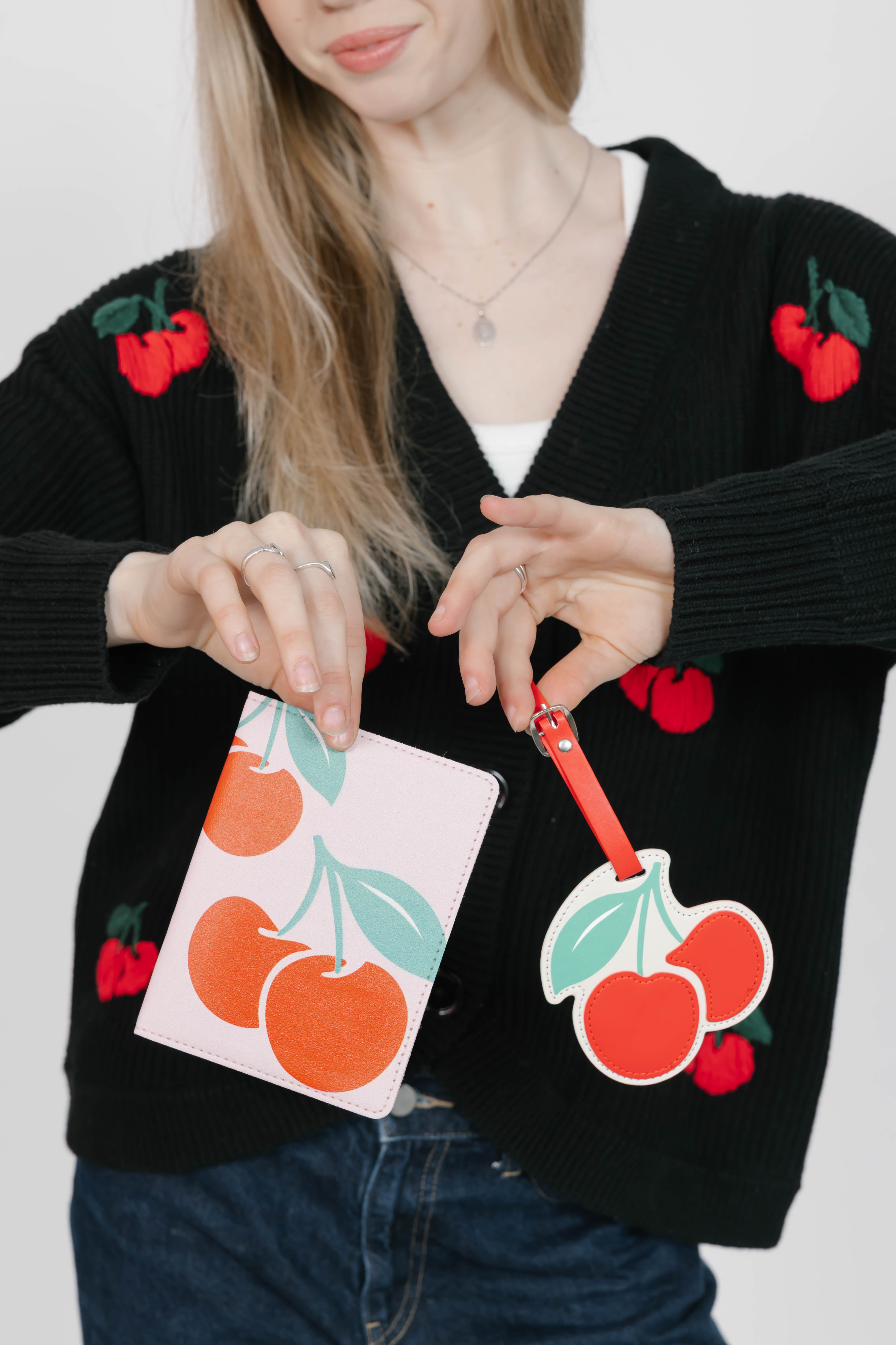 Cherry Passport Holder