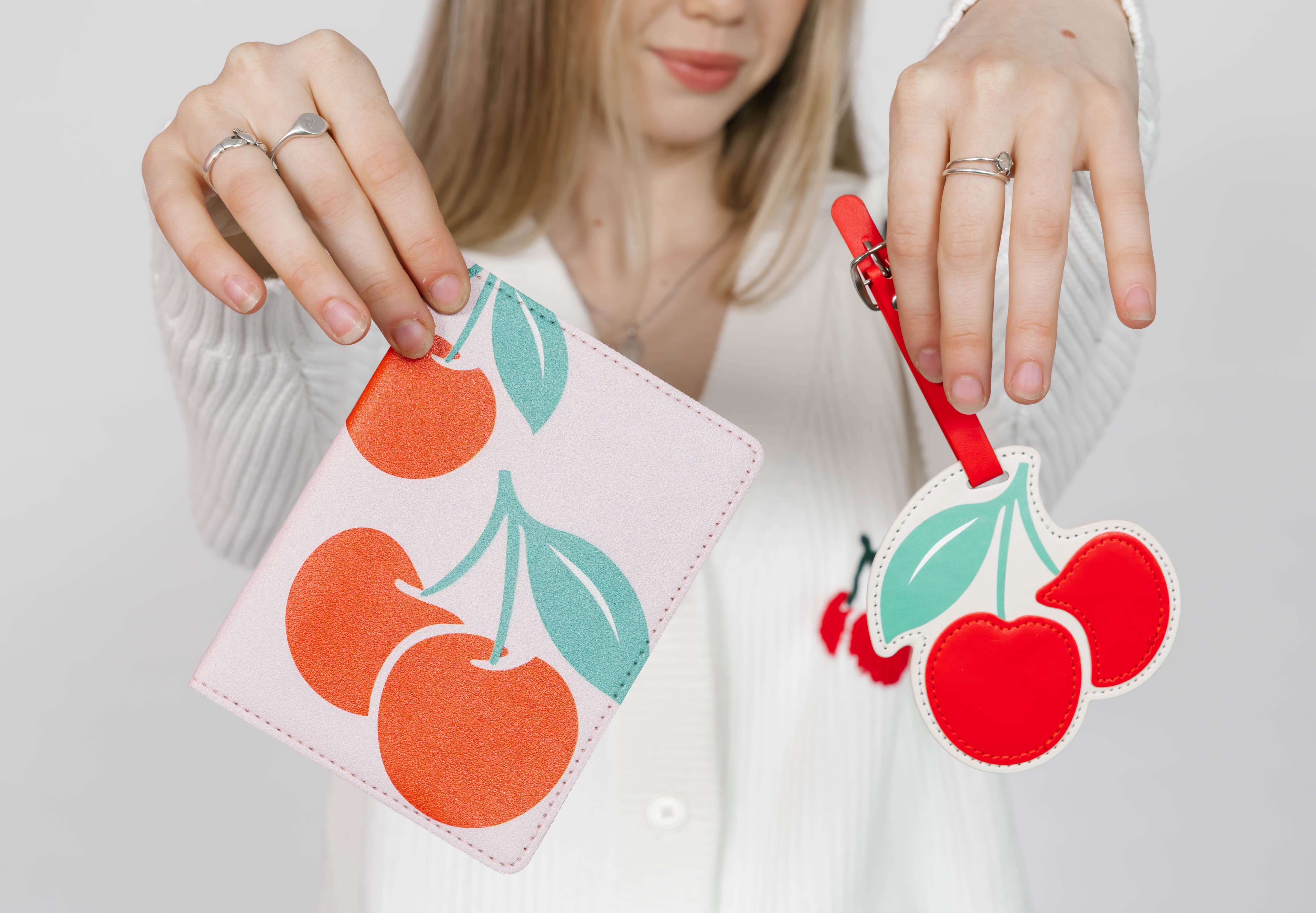 Cherry Luggage Tag