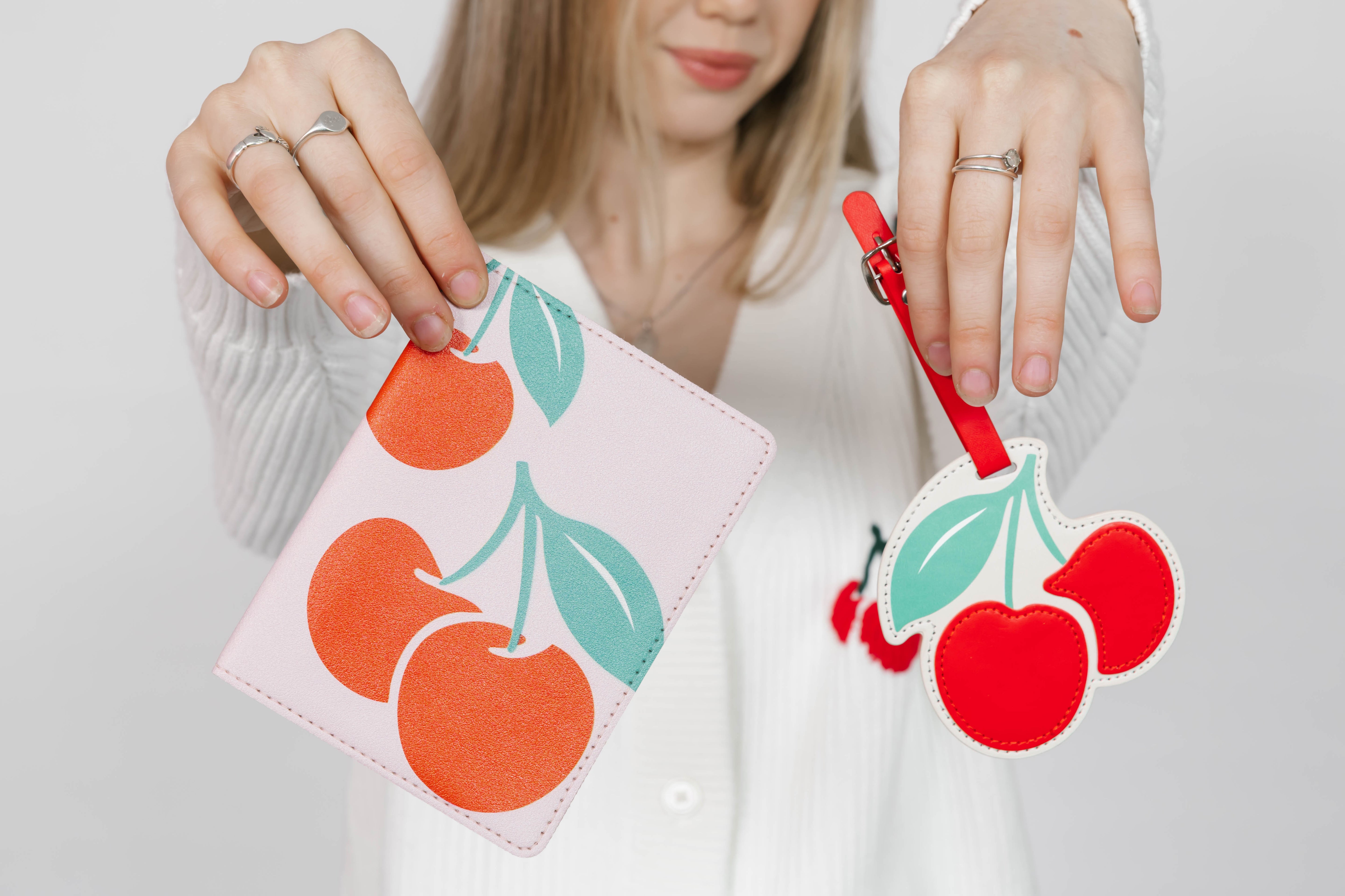 Cherry Luggage Tag