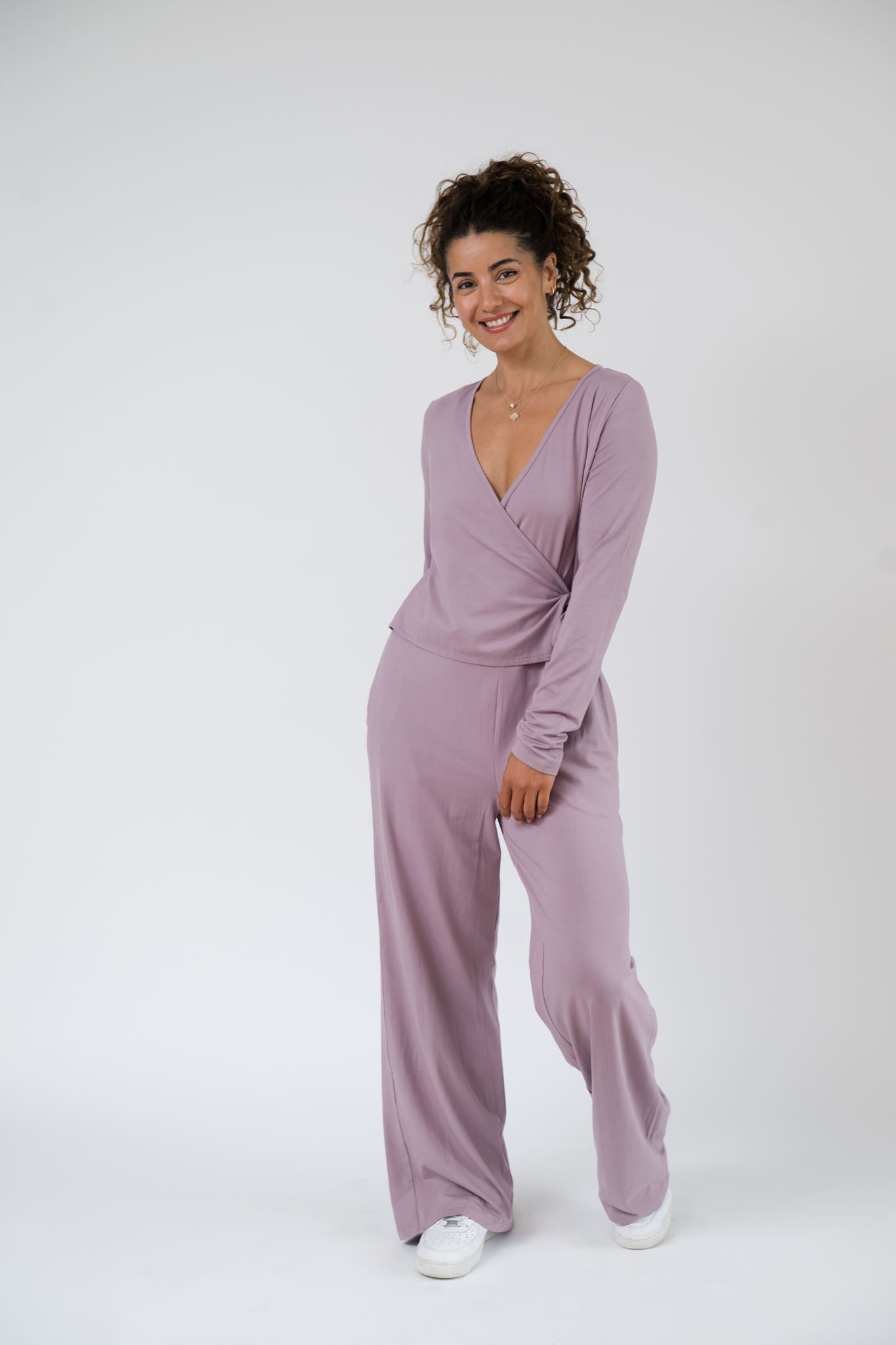 Ballerina Romper in Dusty Orchid
